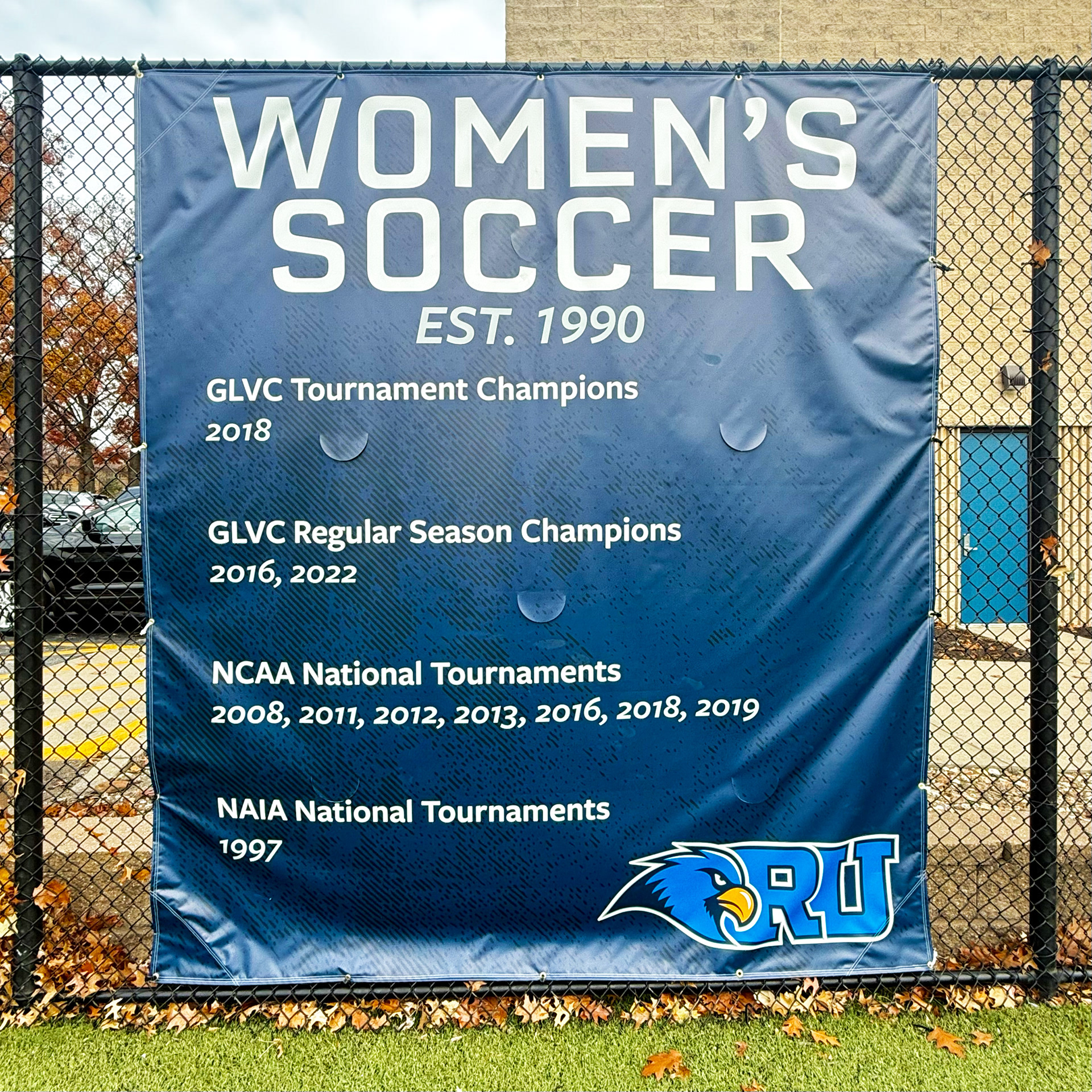 Soccer Field Women's Award Banner - Front