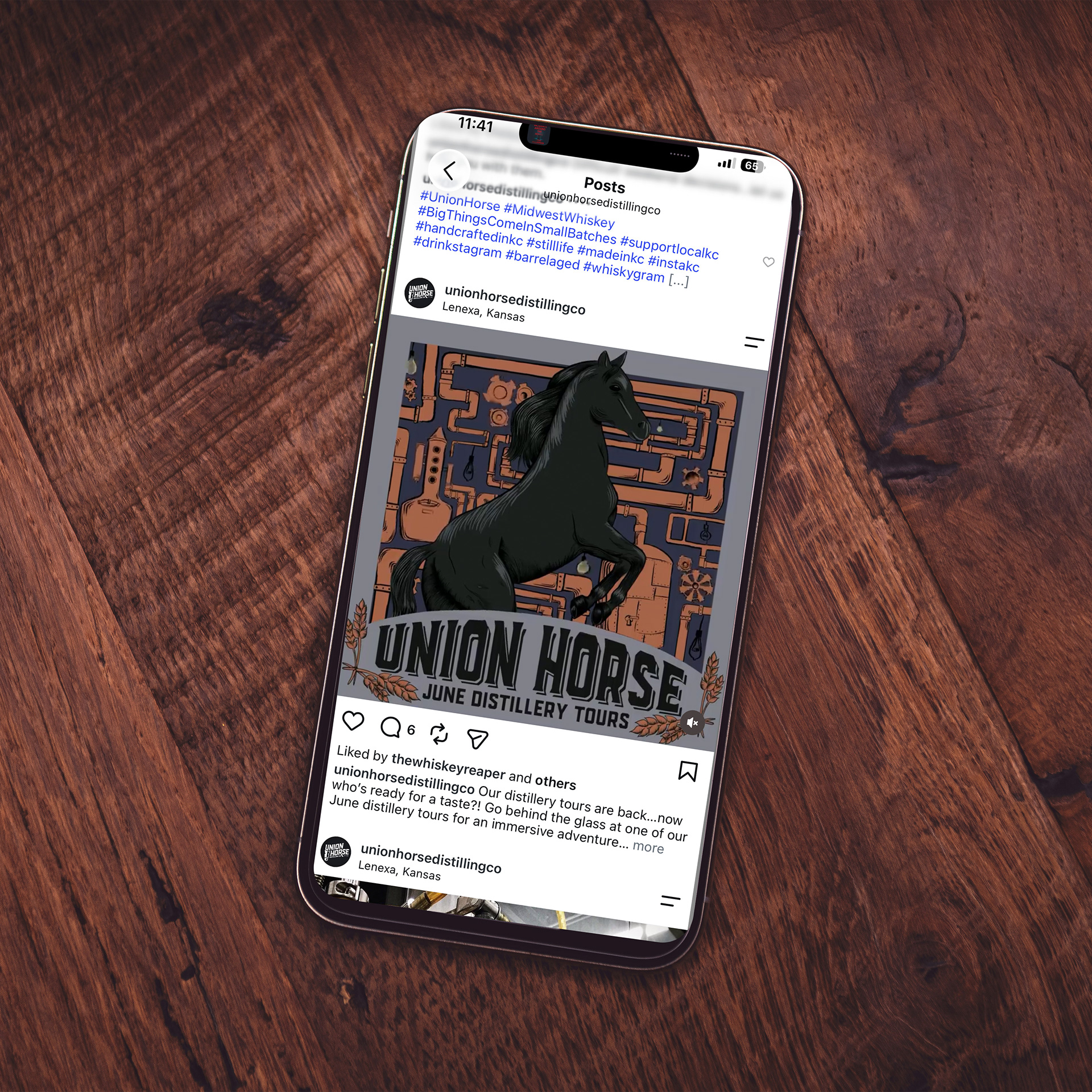 Social Media Distillery Tour Post
