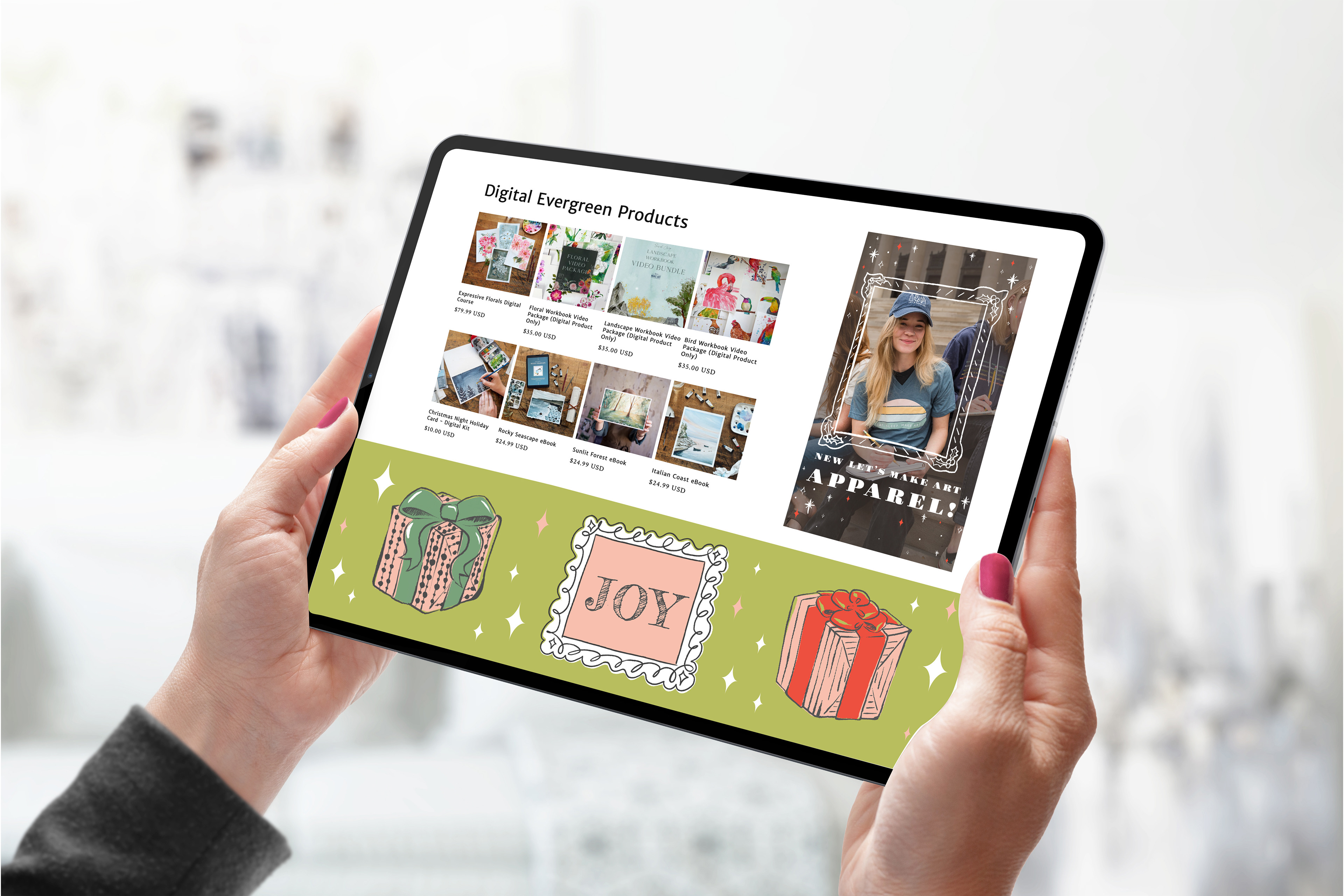 Lifestyle Image and Holiday Banner