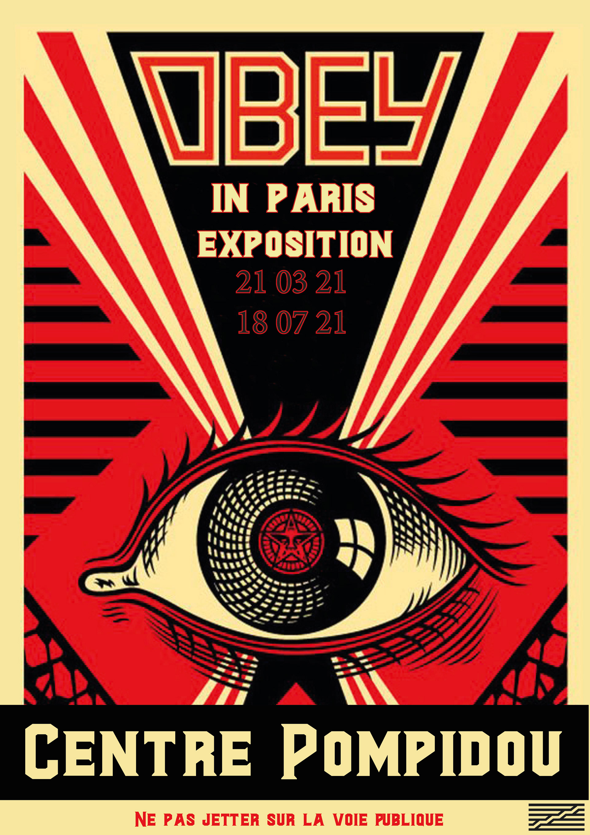 Affiche exposition Obey in Paris