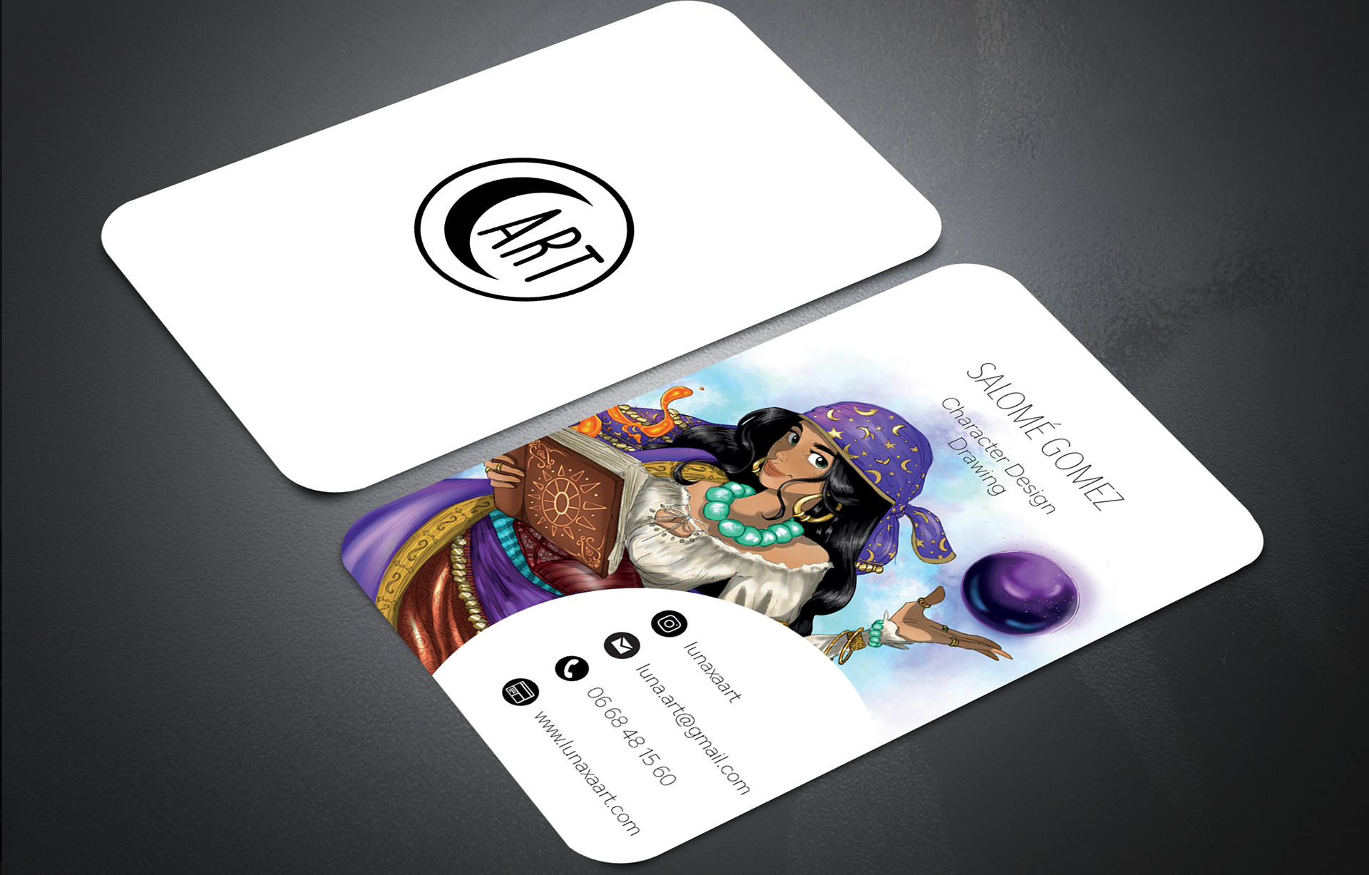 Carte de visite Luna Art