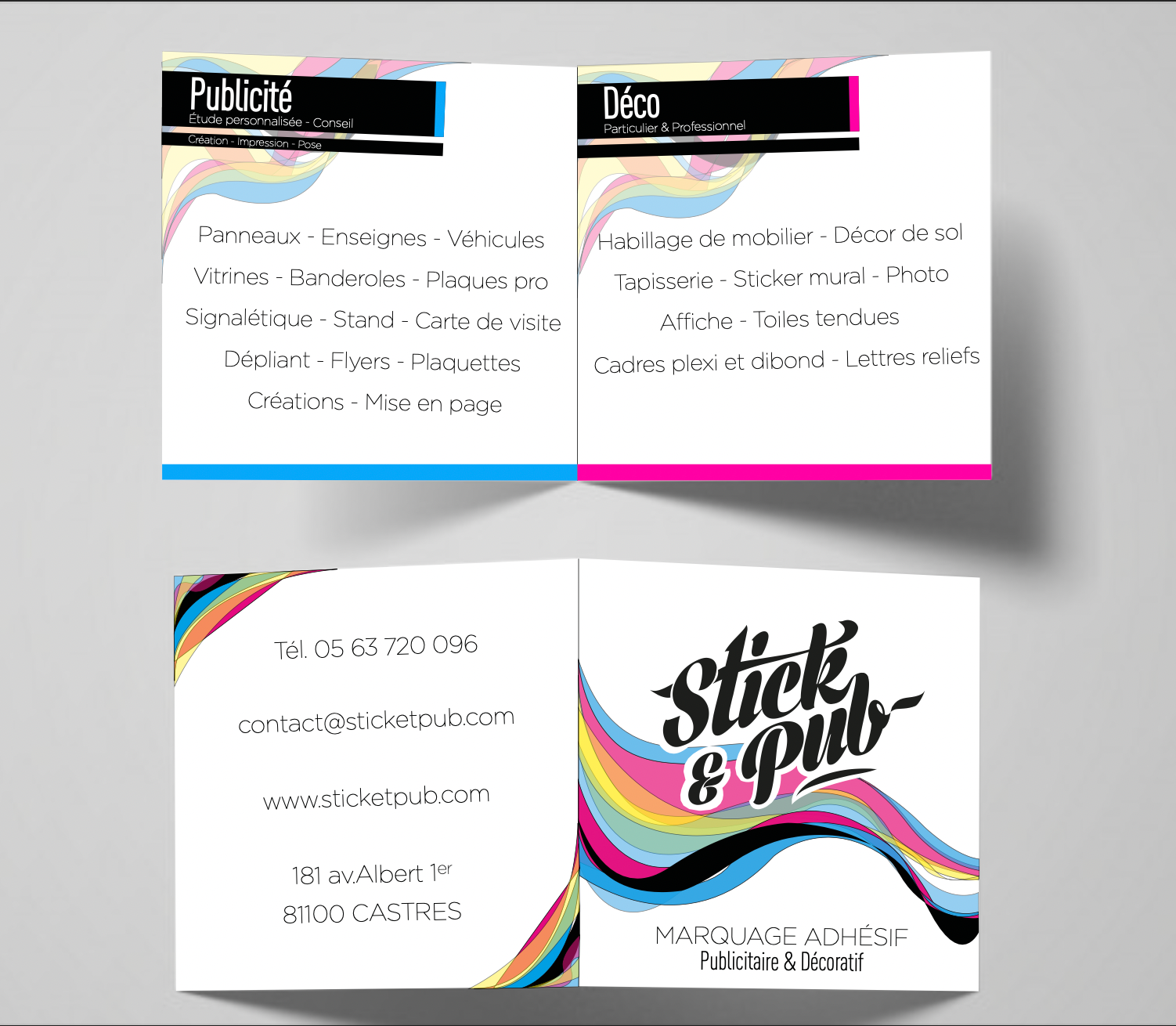 Carte de visite Stick & Pub test 2
