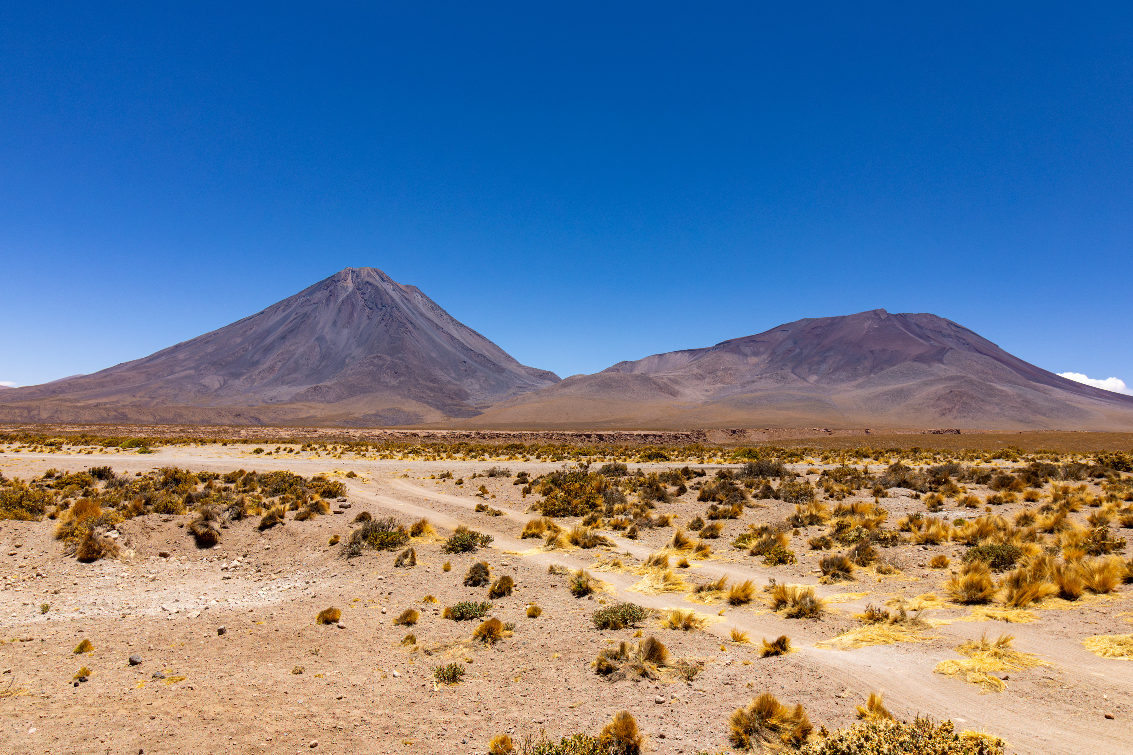 Vulcões Licancabur e Juriques, Atacama, Chile