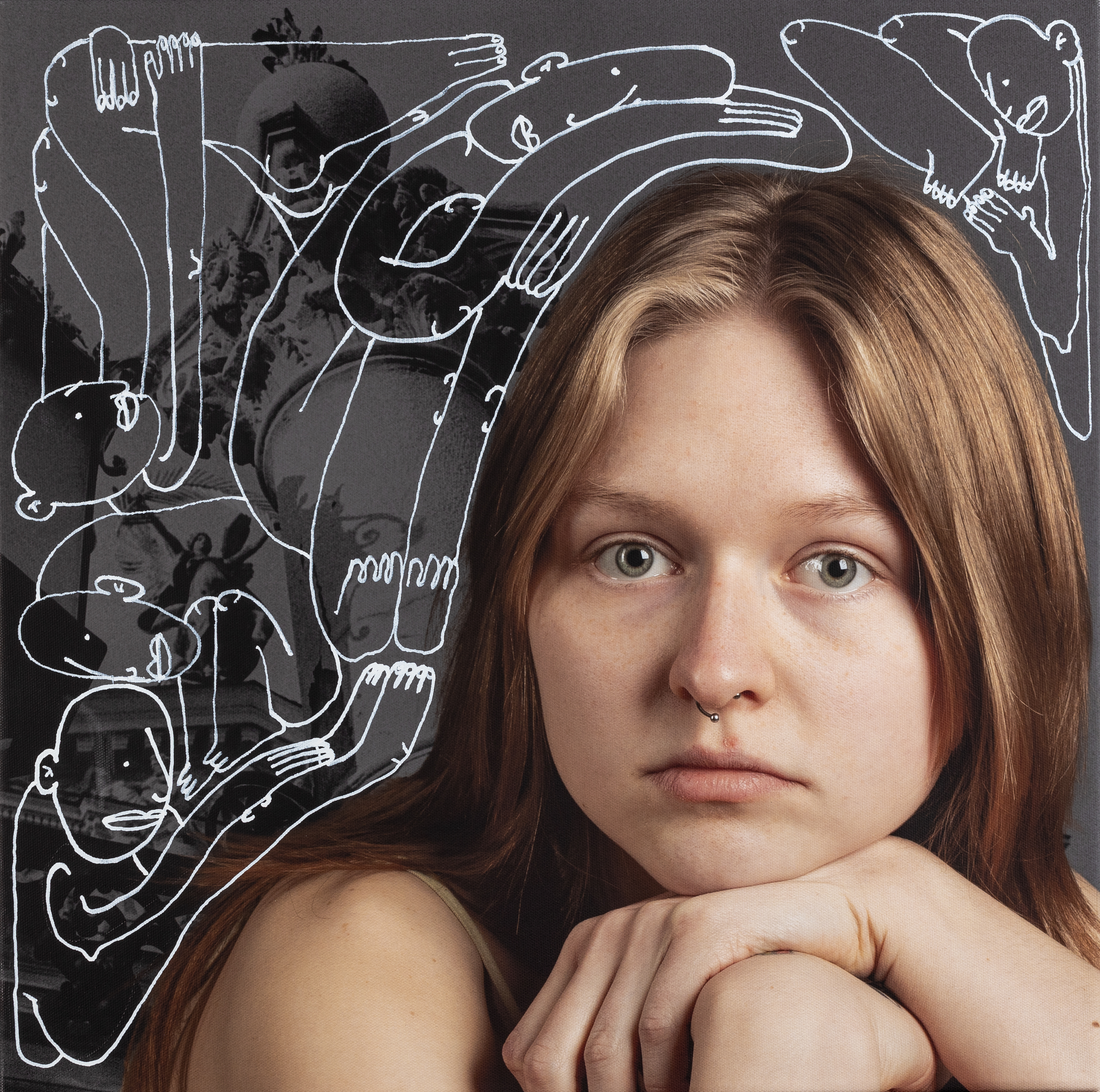 "L'viv" Illya Bel, Sacha Luniova, Canvas, photo print, proofreader 50 x 50 cm.