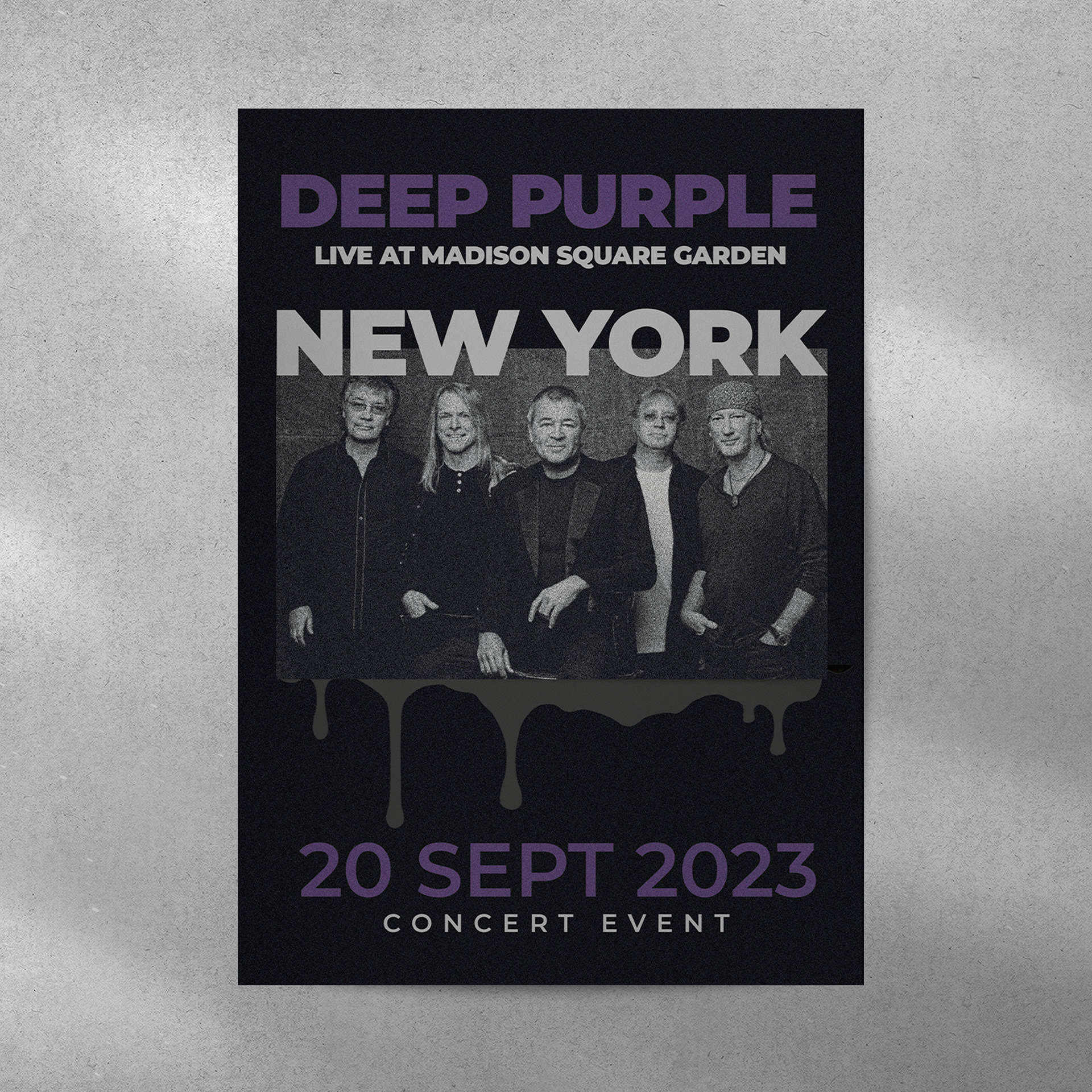 Poster serigrafico Deep Purple (Progetto accademico)