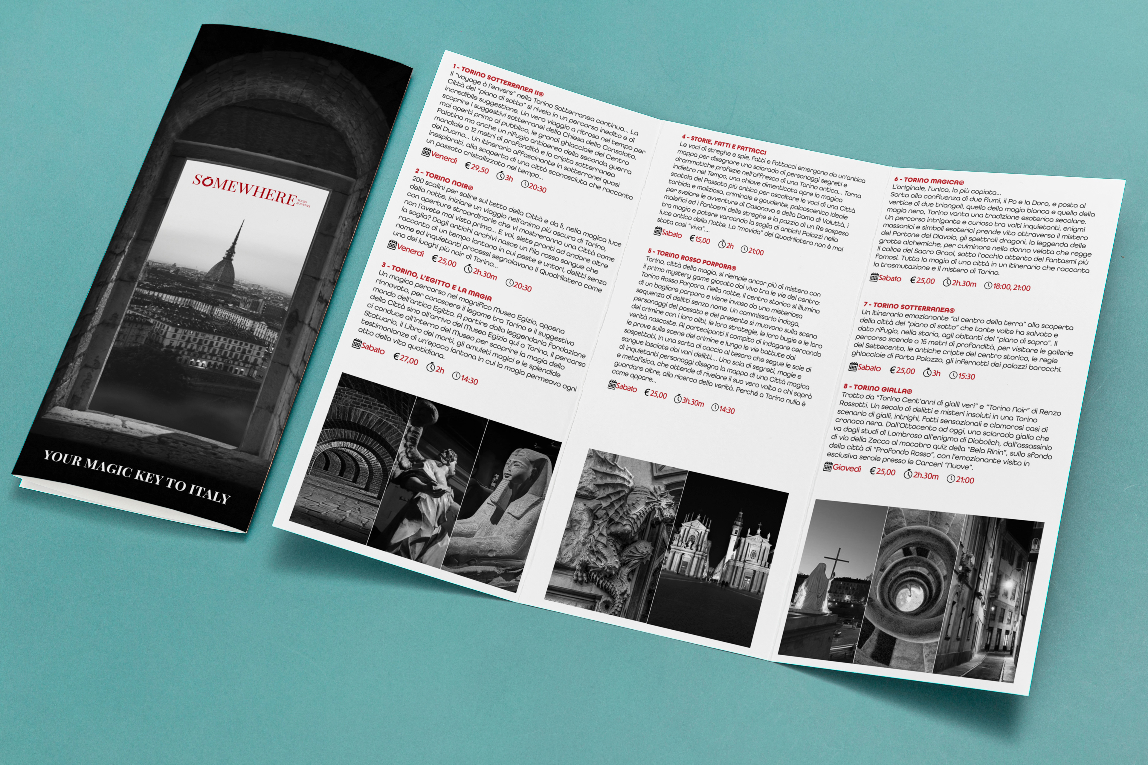 Brochure Somewhere (Progetto accademico)