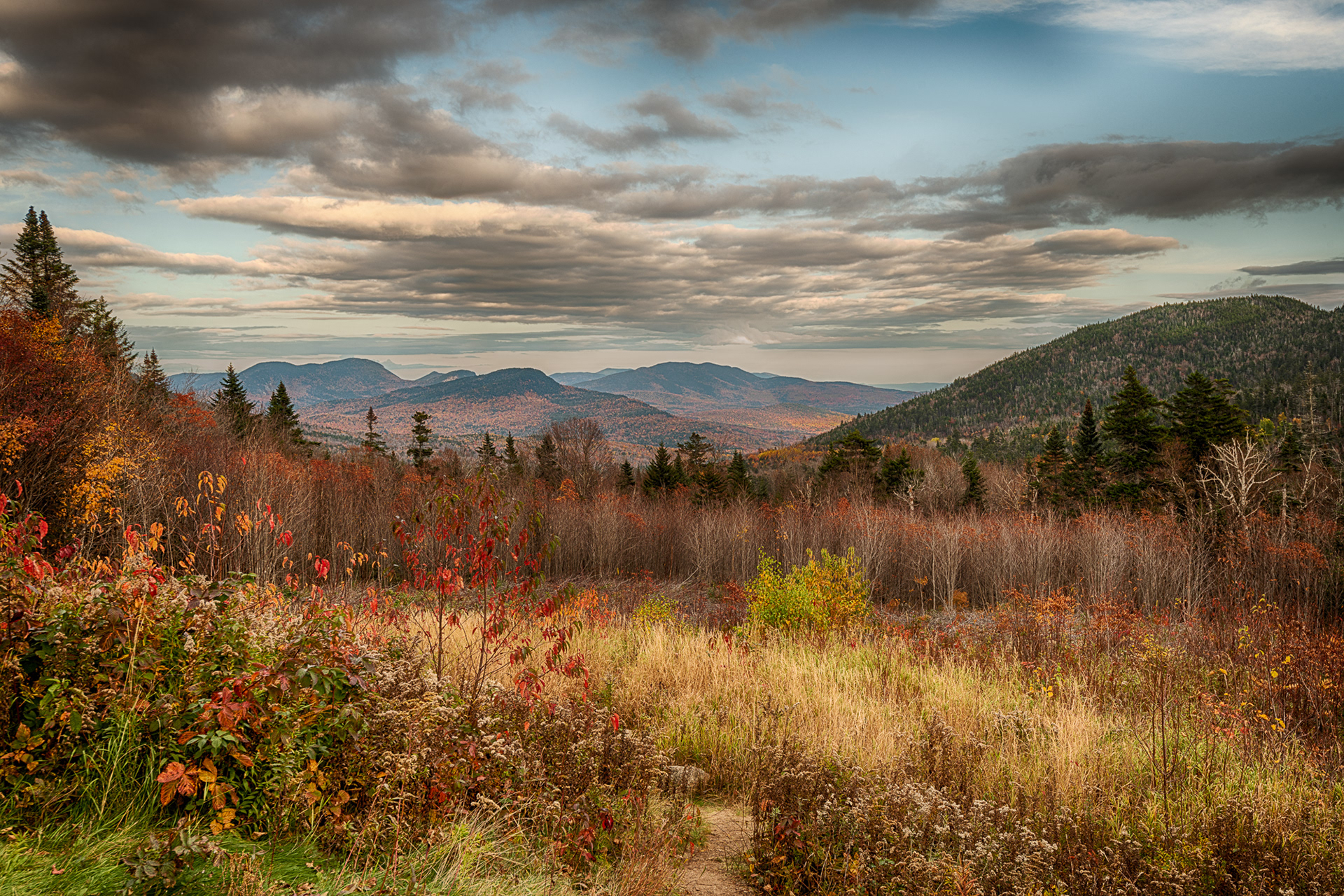 View of White Mountains from Bear Notch Road