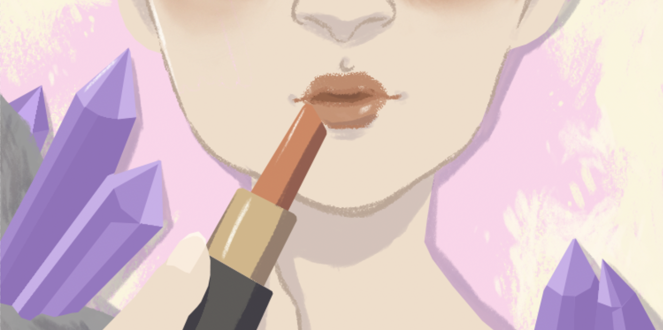 Een illustratie voor een artikel op een beauty-website