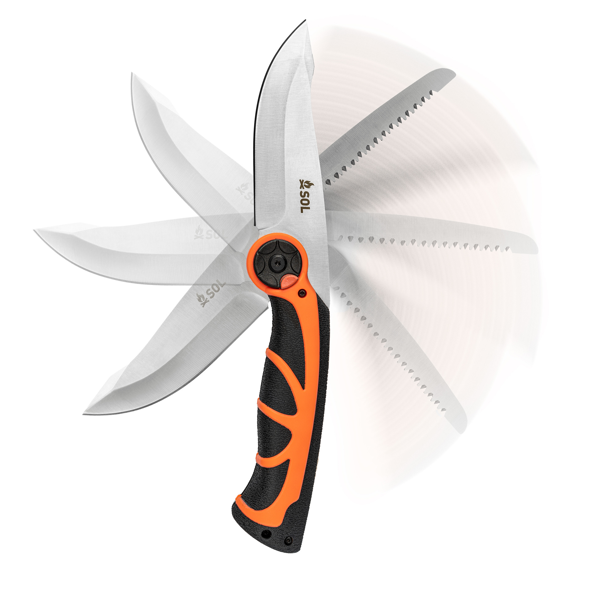 My client wanted to show how their knife morphed from a blade into a saw. Easy composite.