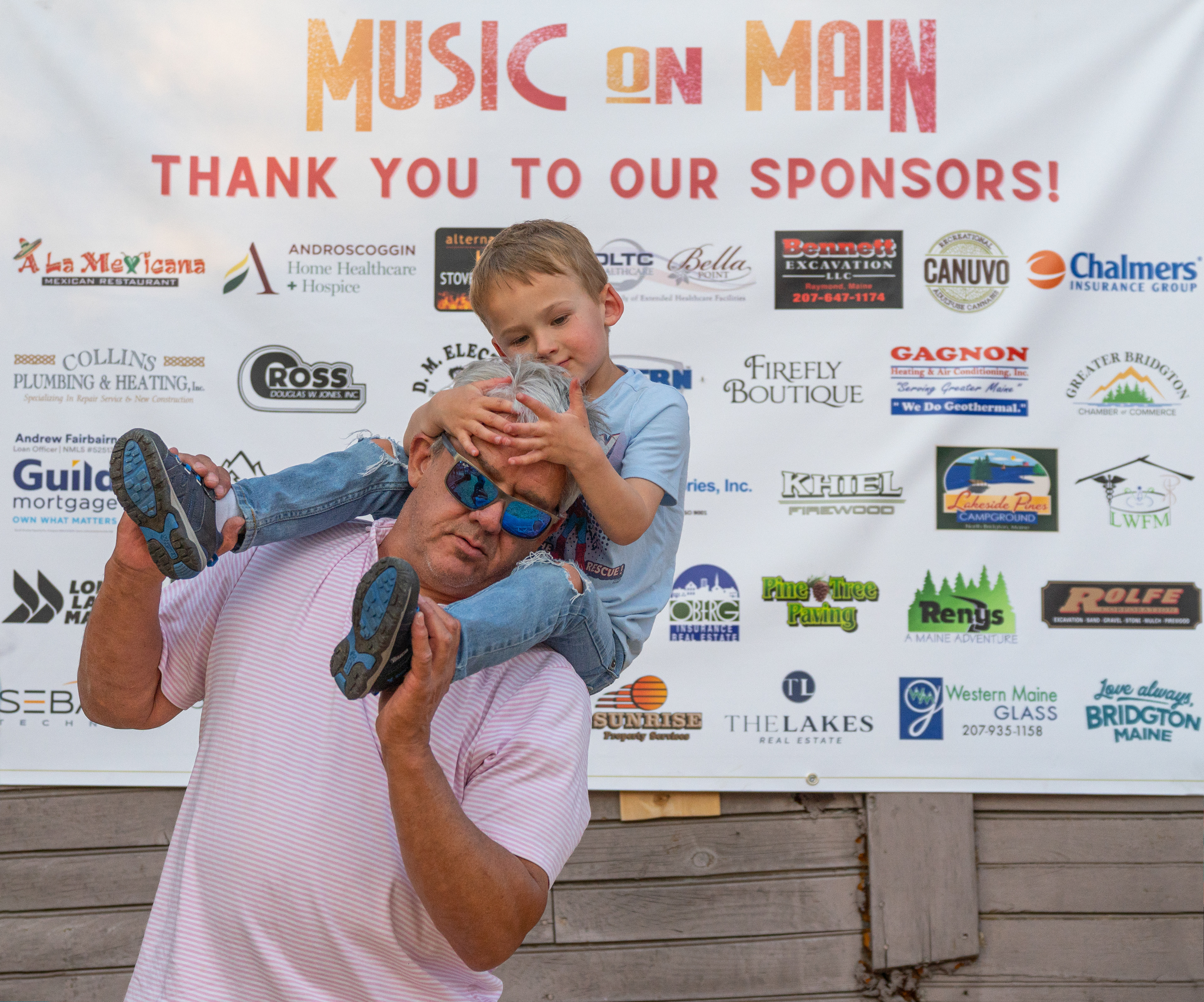 Lots of happy families at Bridgton's Music on Main concert in May.