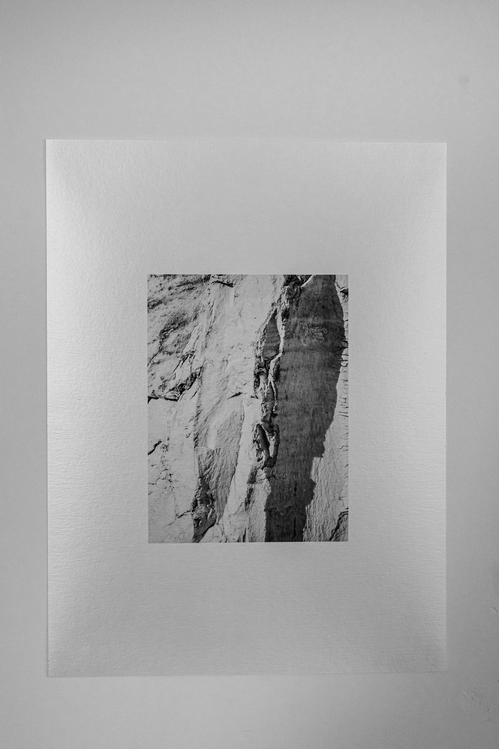 Digital print on metalic photo rag. Image Credit: Emma Croman. Installation view from Necrology exhibition (2025)