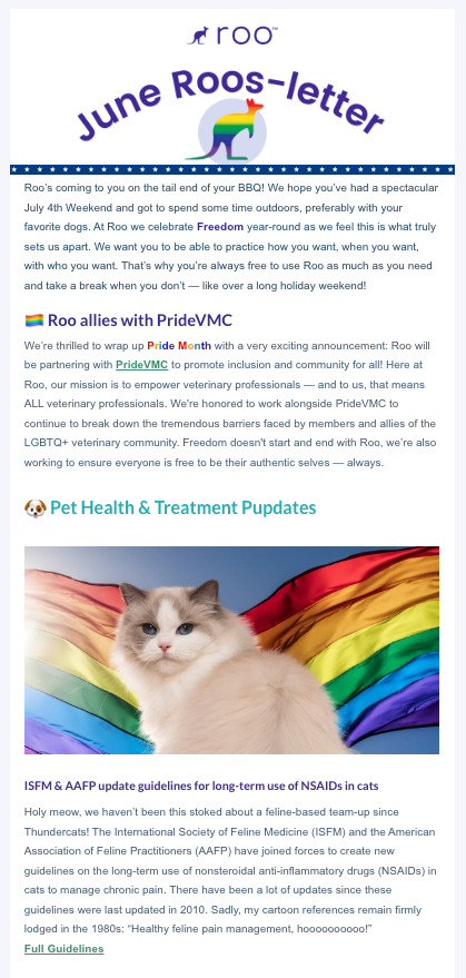Roo Veterinary: June Newsletter