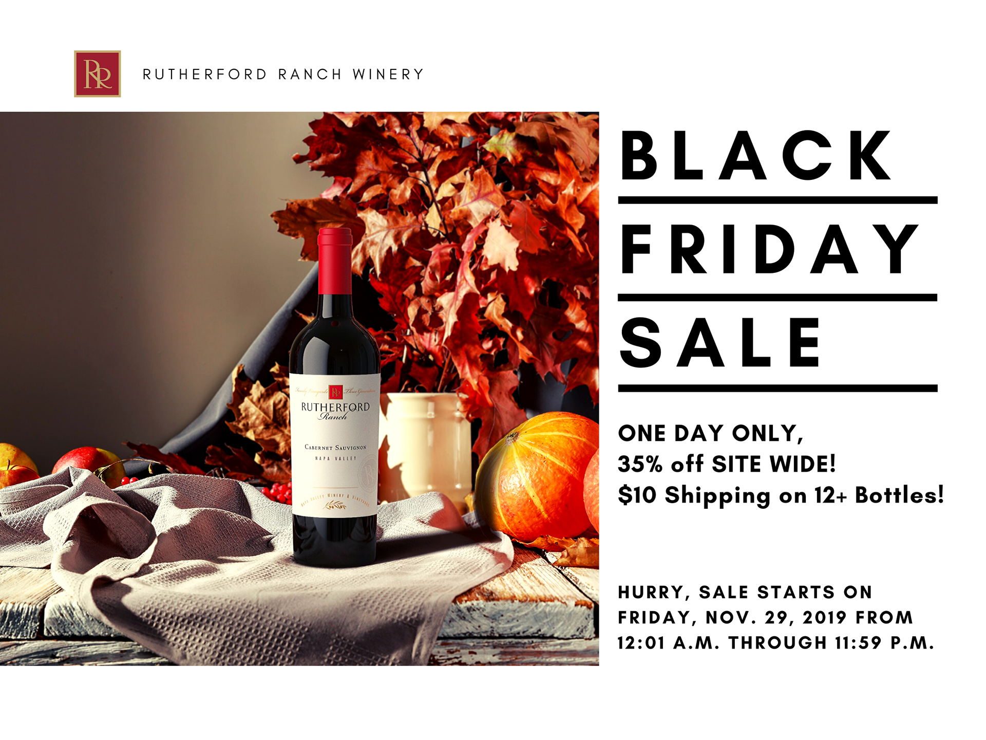 Rutherford Ranch Black Friday Sale 2019