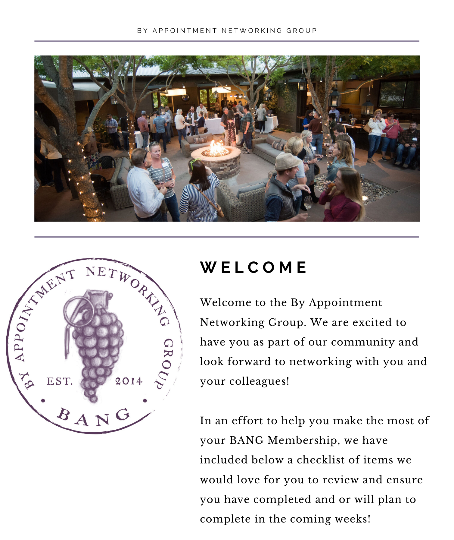 Welcome to BANG Napa Valley