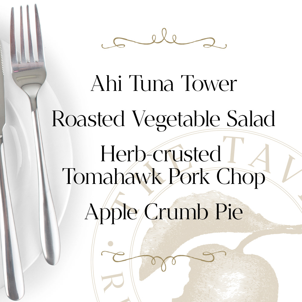 Social media graphic - menu