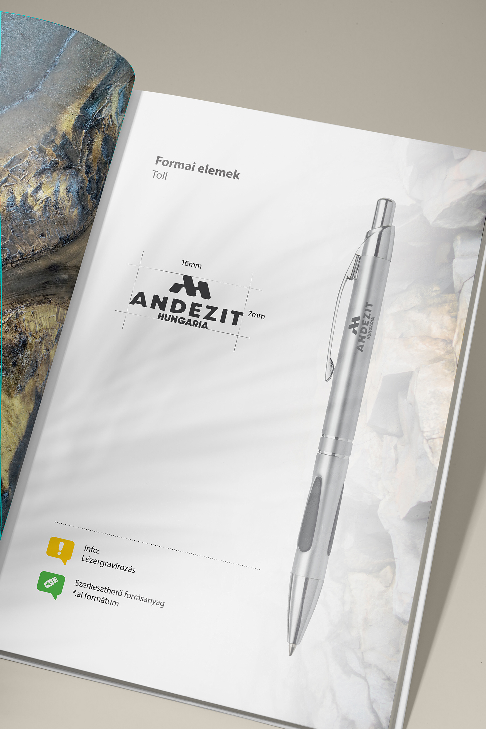 Andezit Hungaria arculat