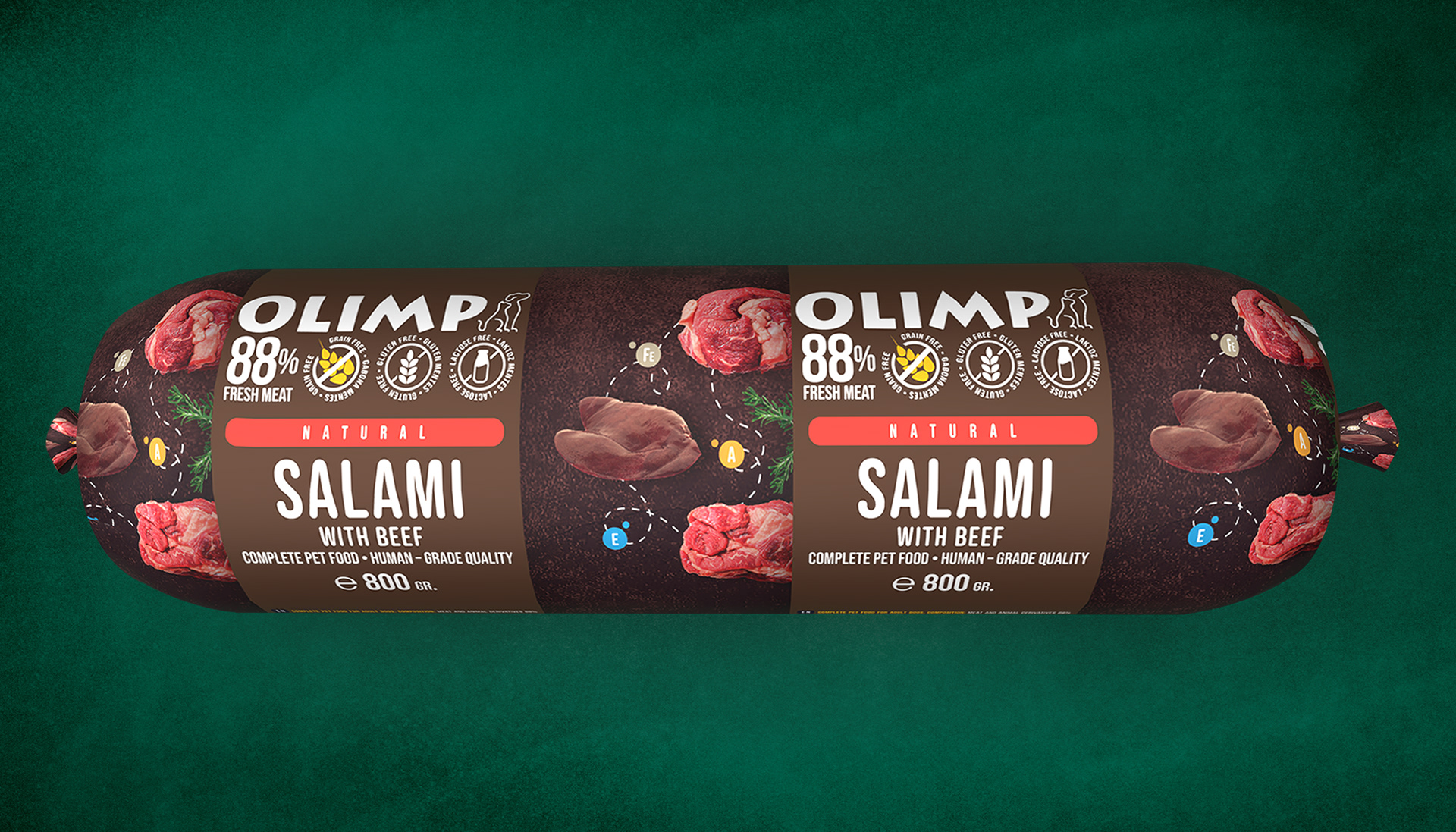 Olimp Petfood Szalámi Marhamájas