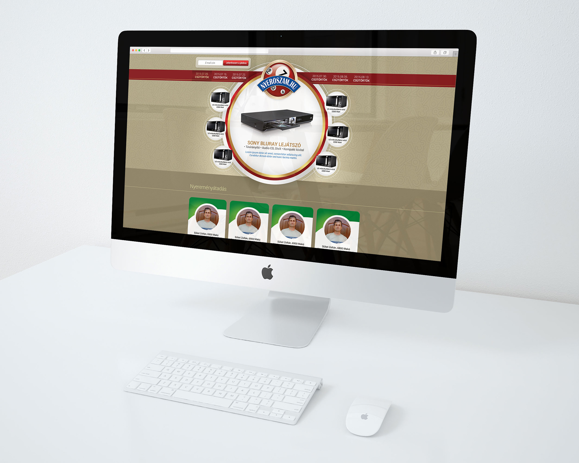 Nyerőszám weboldal