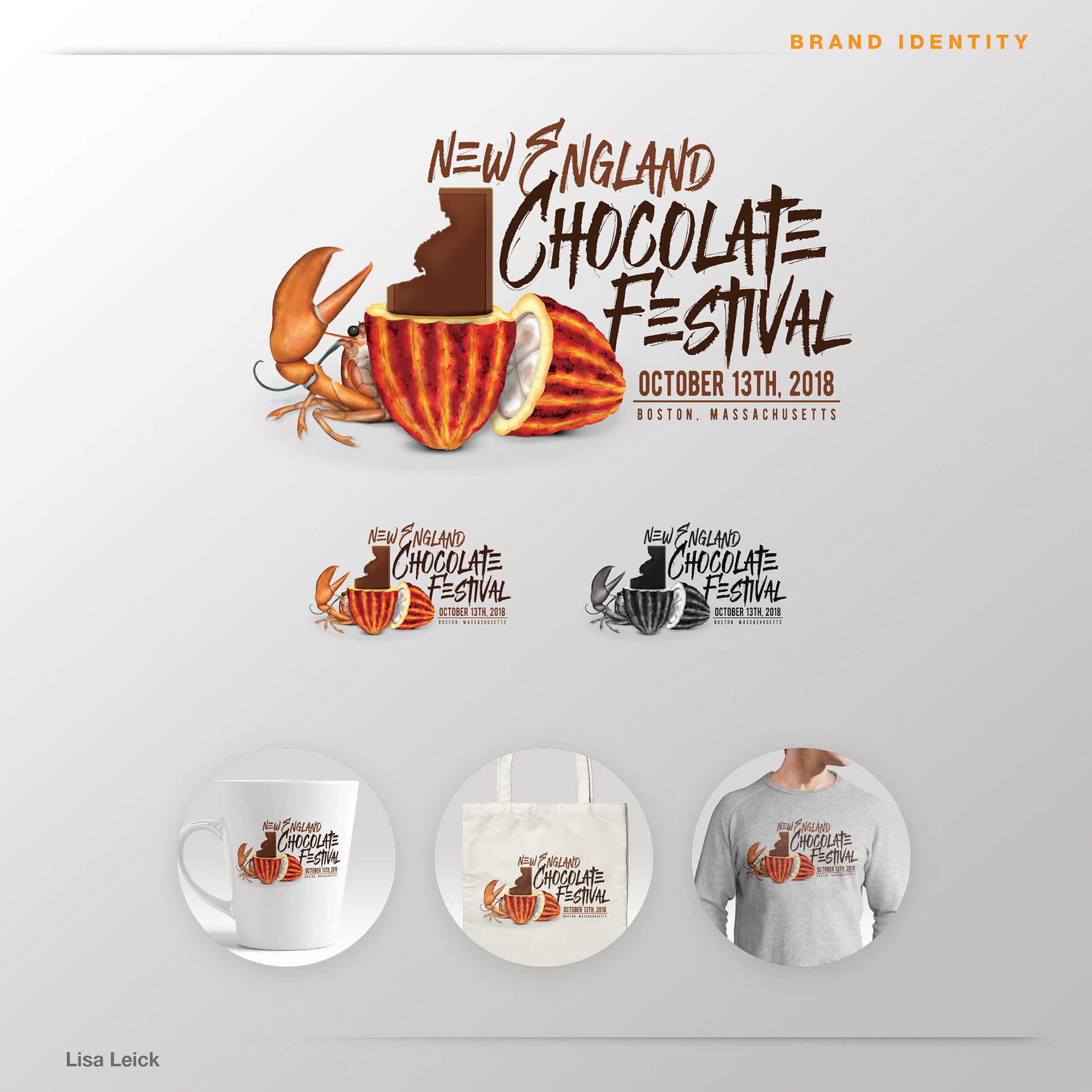 New England Chocolate Festival Brand Identity