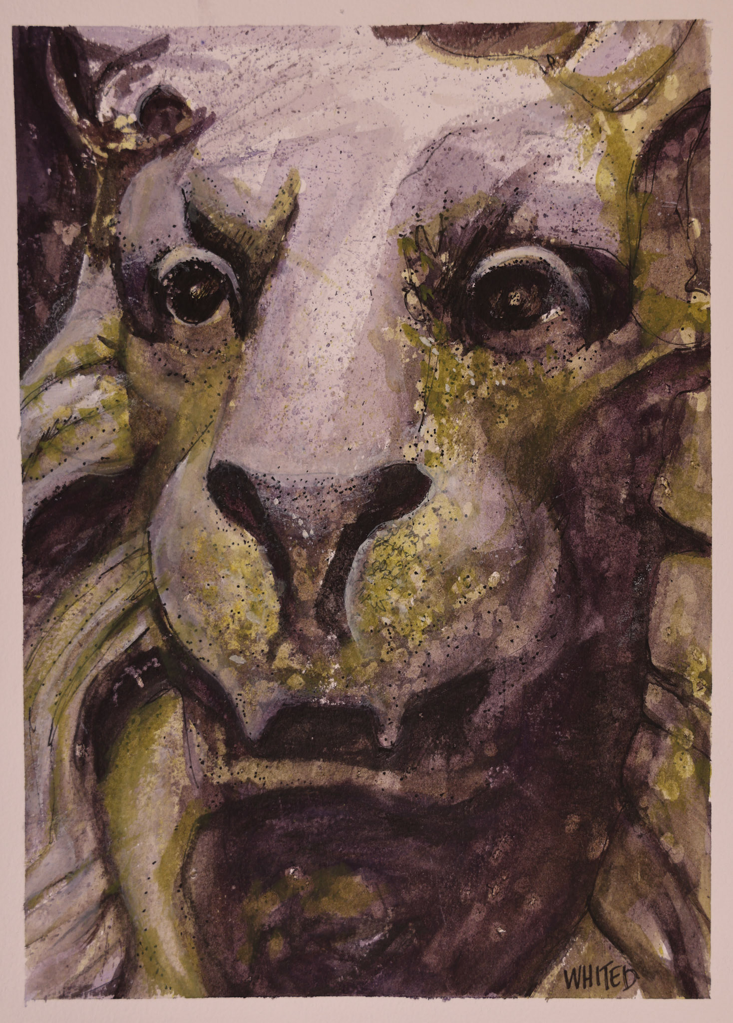 Carved Sandstone Lion