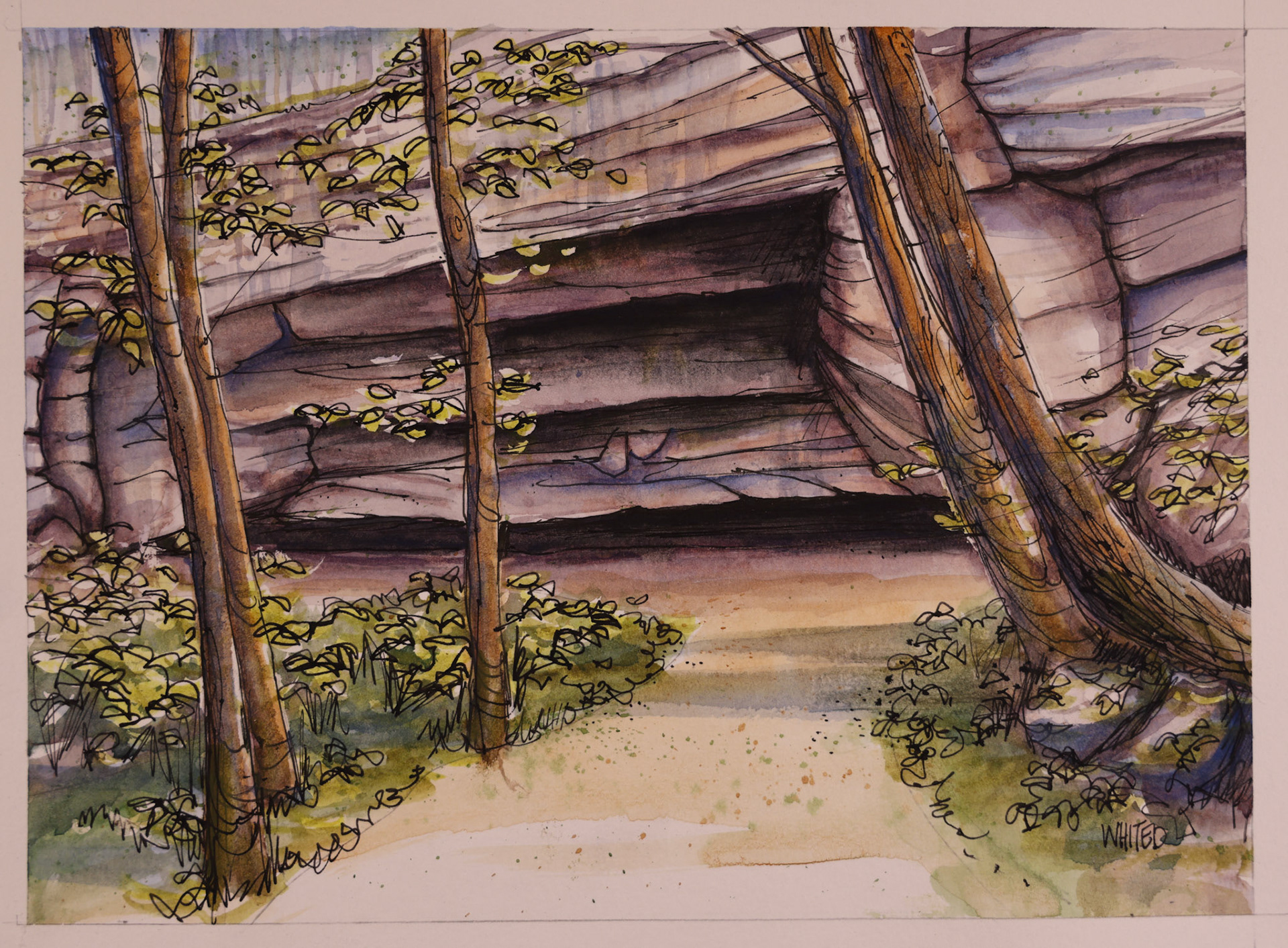 Old Maids Kitchen Cave in Gorge Metropark