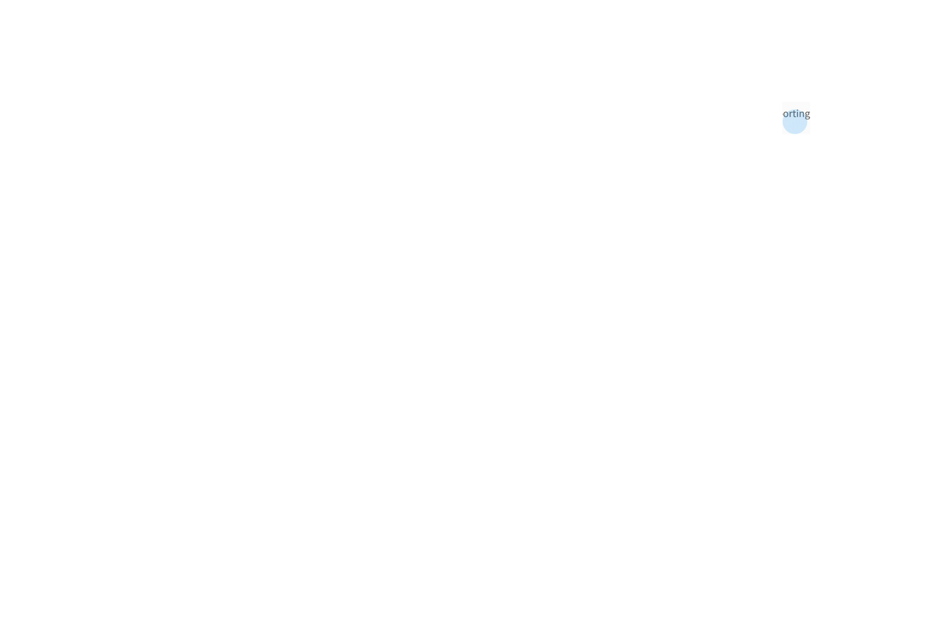 GIF of a user creating a new financial report