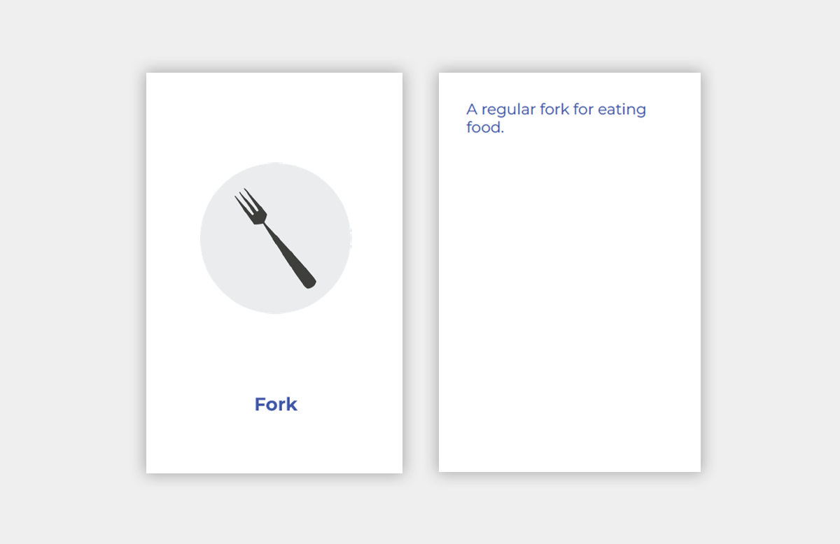 Object card - fork
