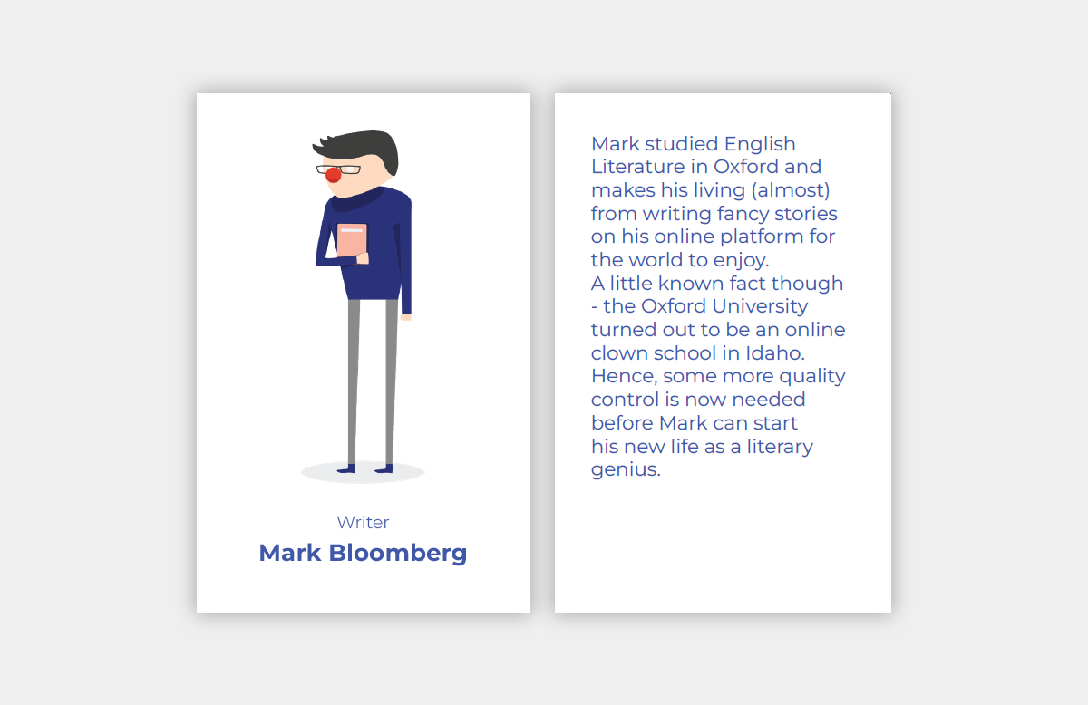 User card - Mark Bloomberg