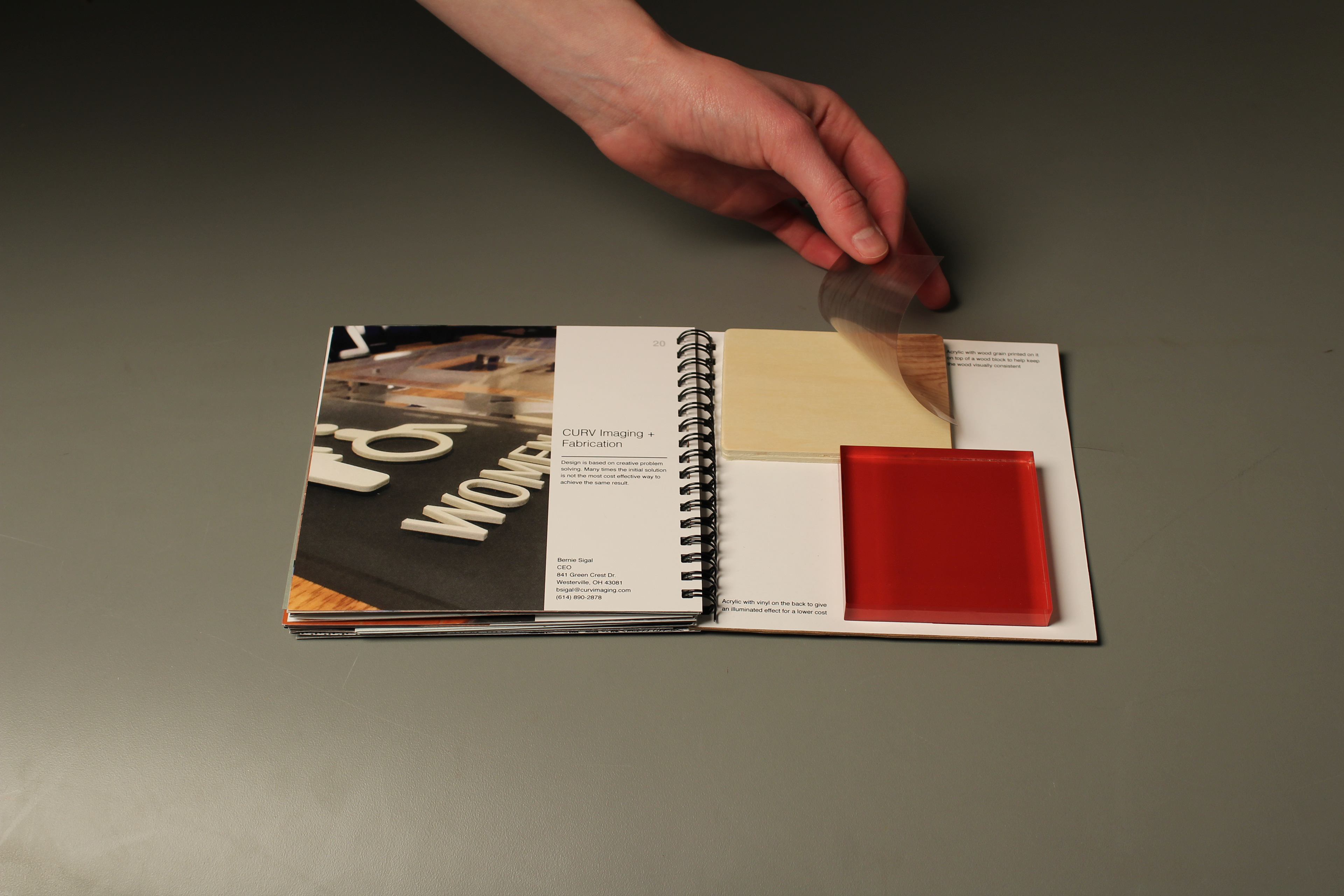 Wood Grain printed on a transparent material to give all pieces of wood a similar grain