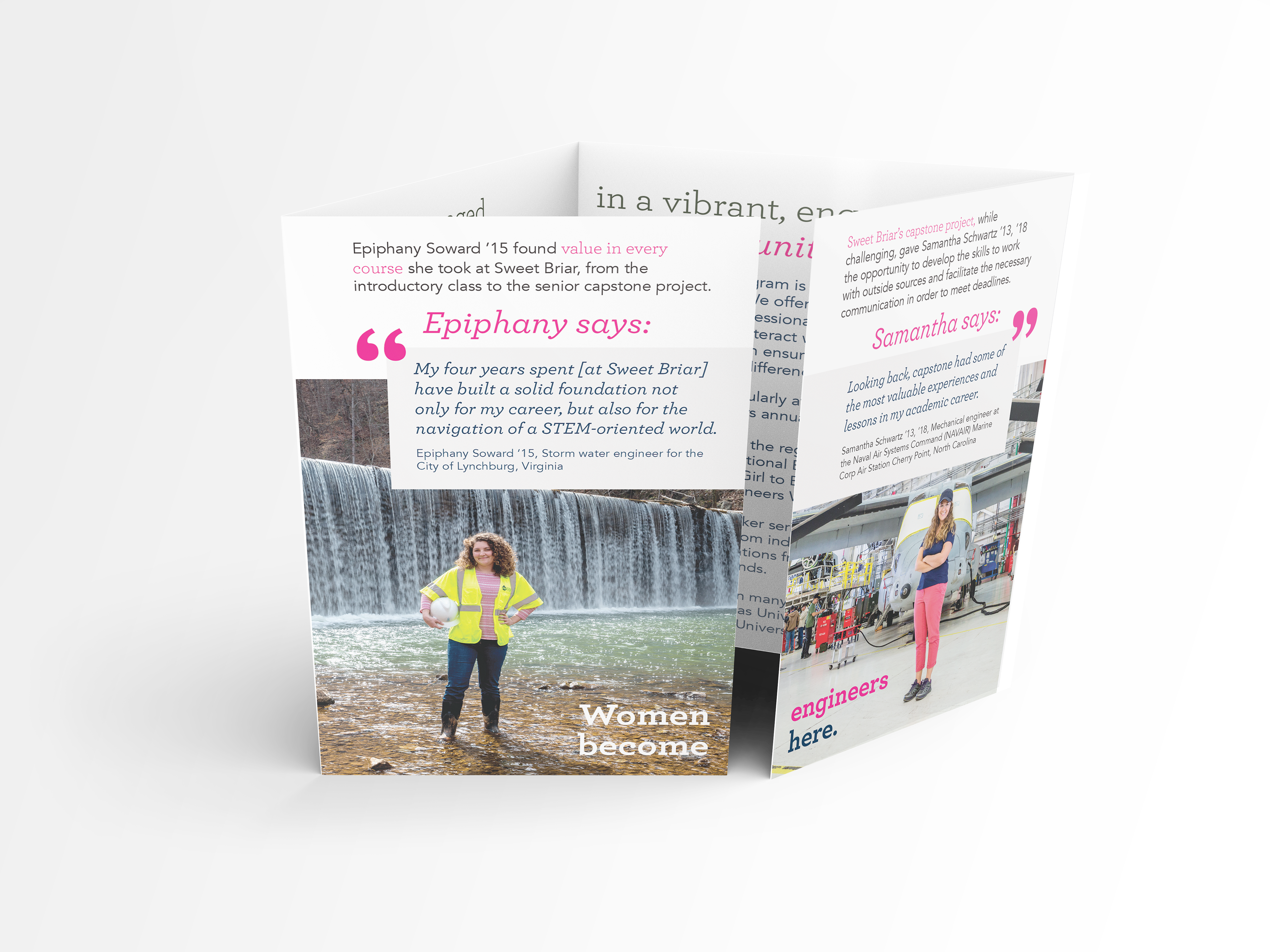 Sweet Briar engineering gatefold spread