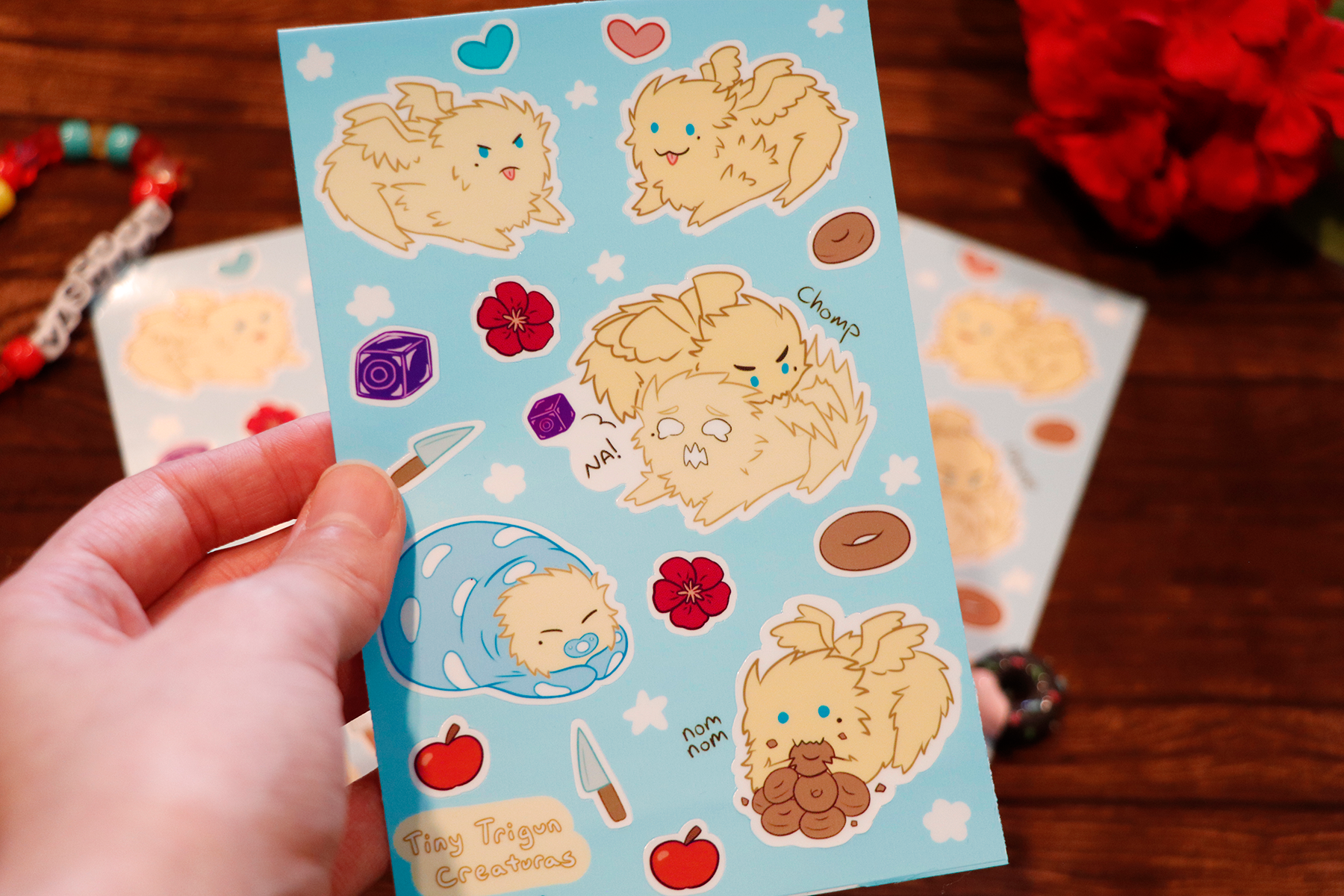 Tiny Trigun Creatura Sticker Sheet
