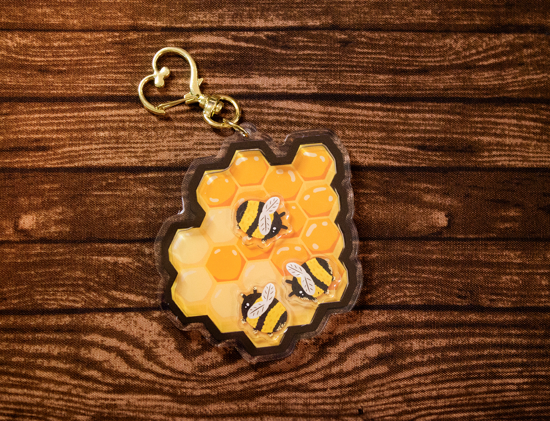 Bumble Bee Shaker Charm