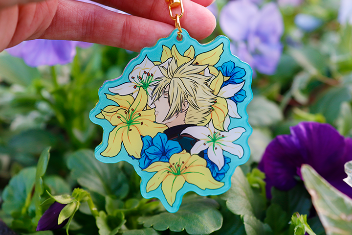 Cloud Flower Keychain