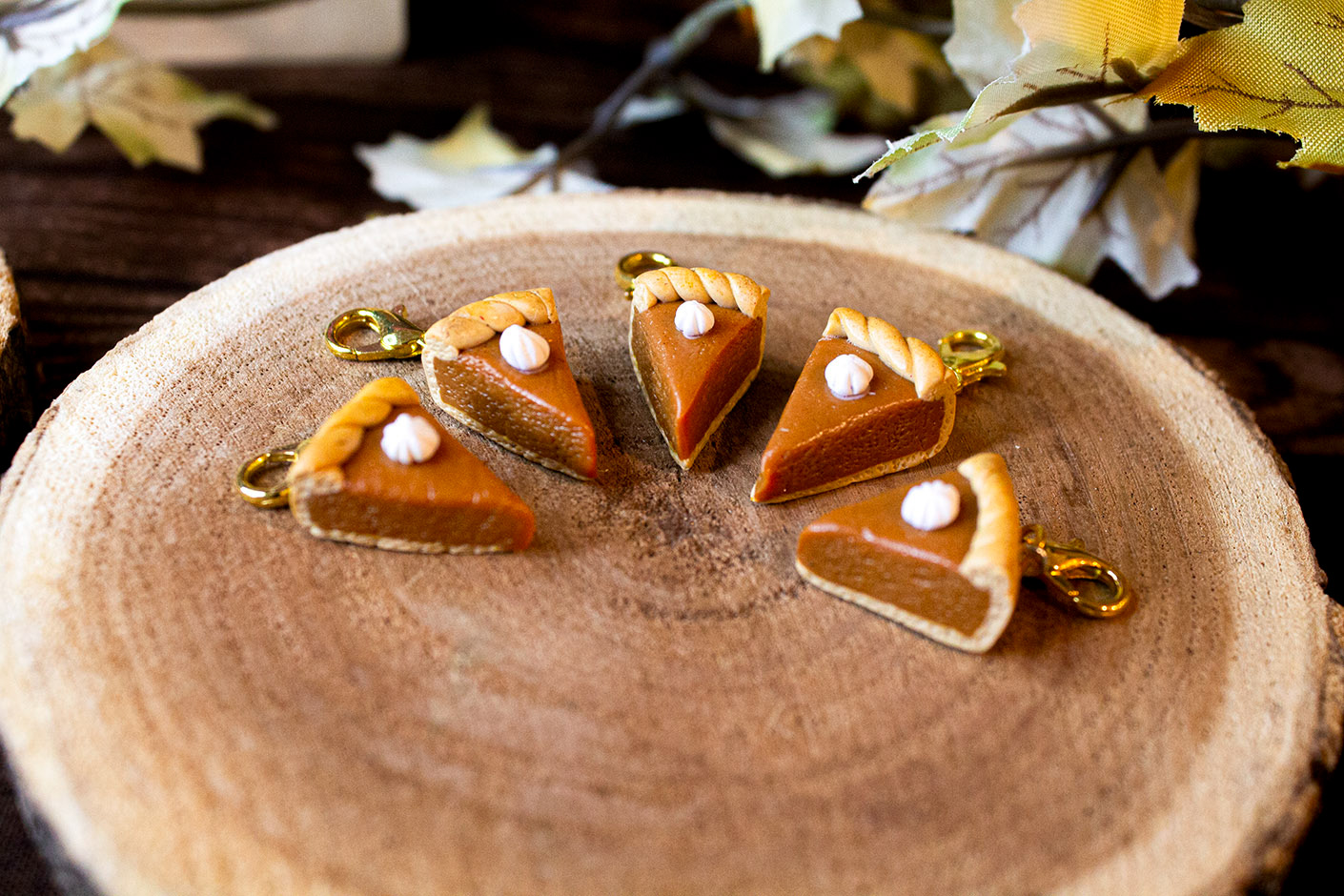 Pumpkin Pie Keychain