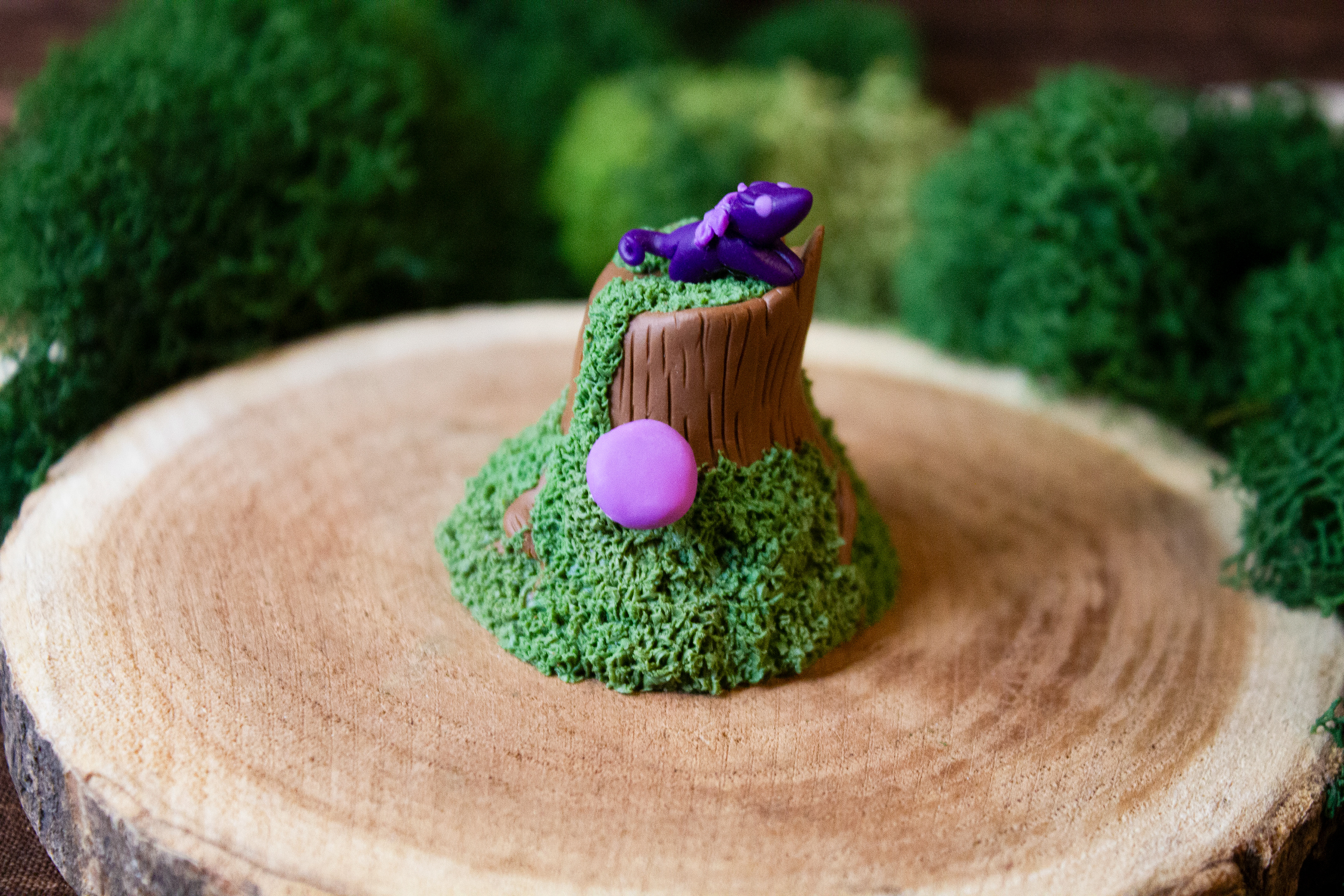 Purple Mossy Stump Dragon