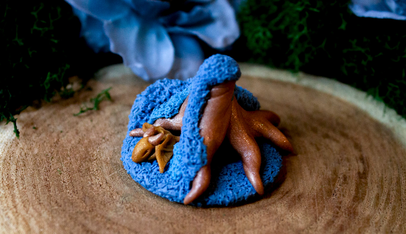 Blue Mossy Stump Dragon