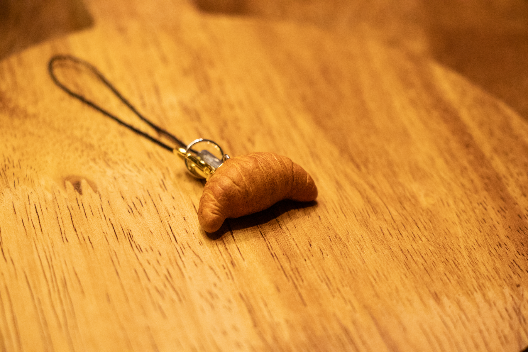 Croissant Keychain