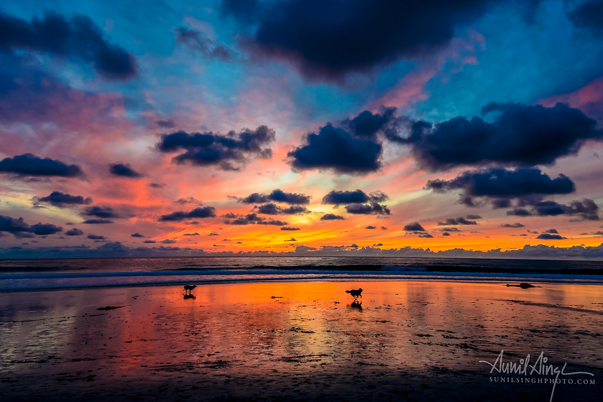 Colors of sunset, Carmel-by-the-Sea, California, USA