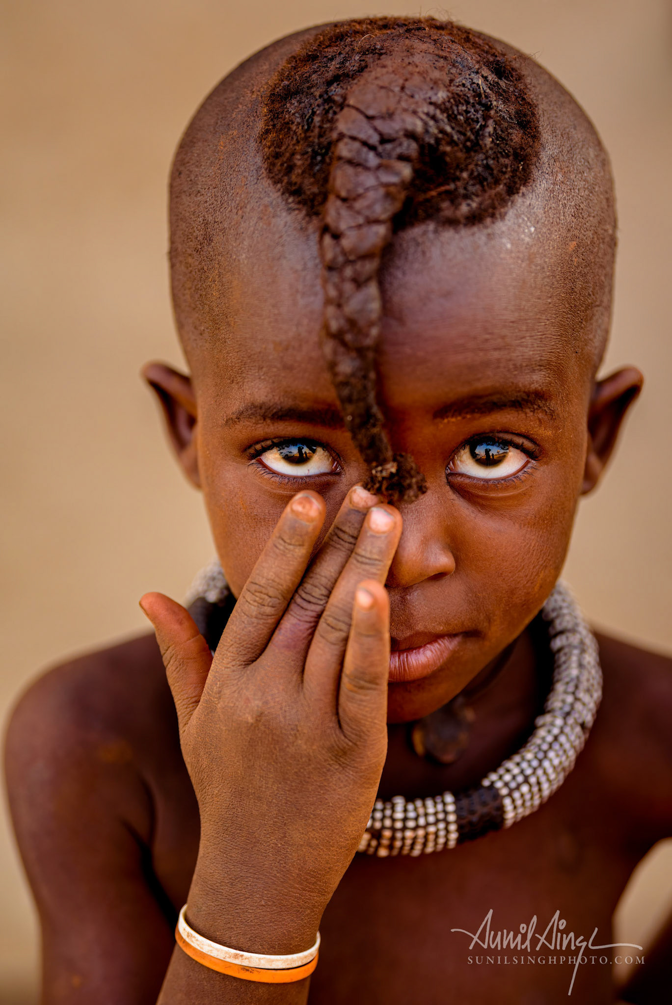 Himba Tribe boy, Etosha, Namibia