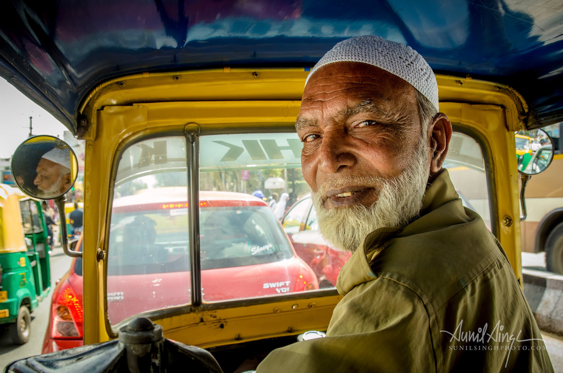 Auto Rickshaw driver, Bangalore, India