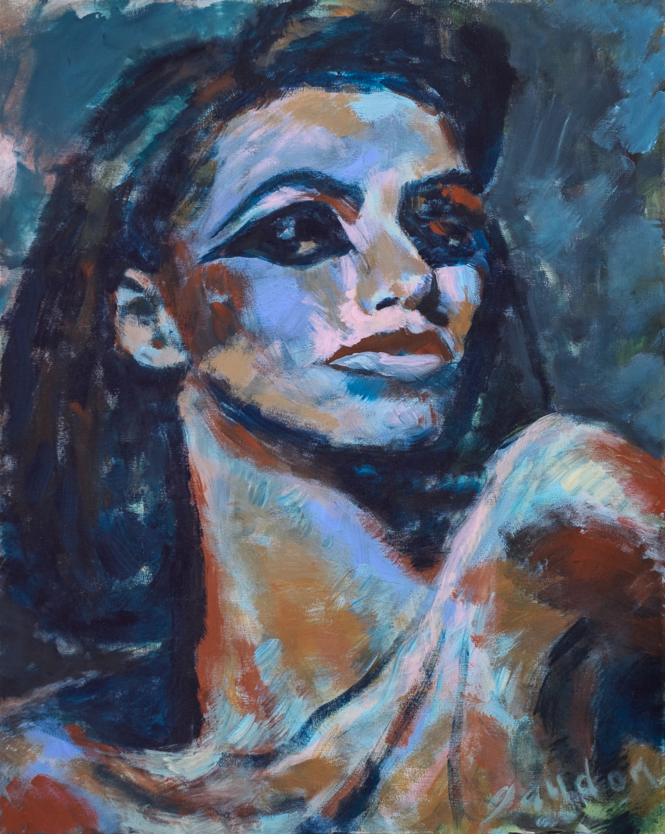 Strength (2015), acrylic on canvas, 24x30in