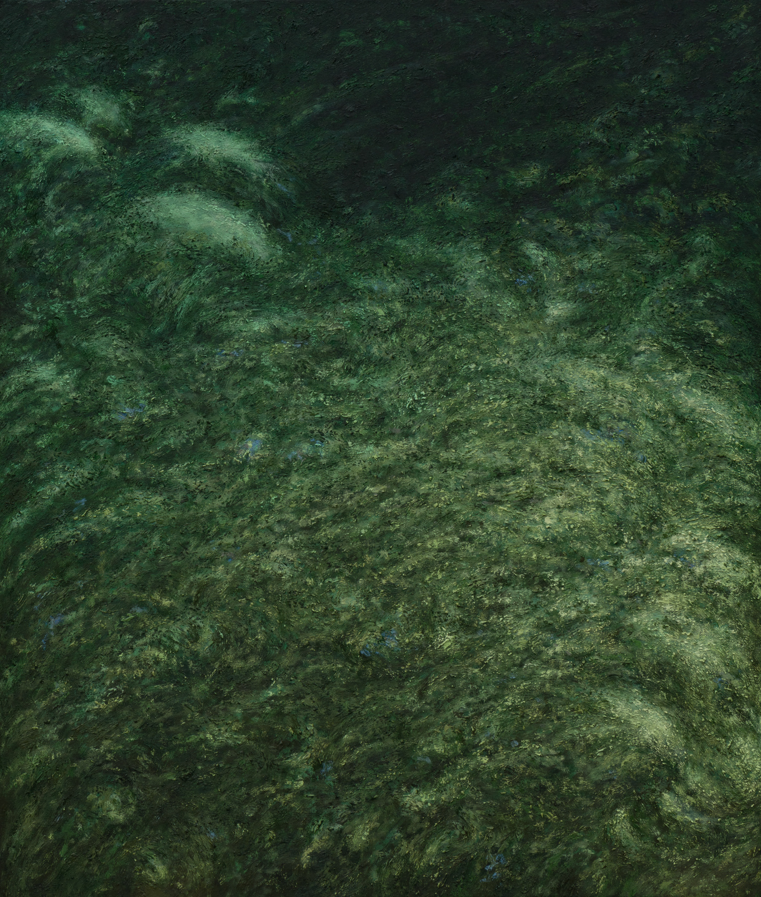 Land and sea viii (2024), oil on canvas, 34 x 40 inches