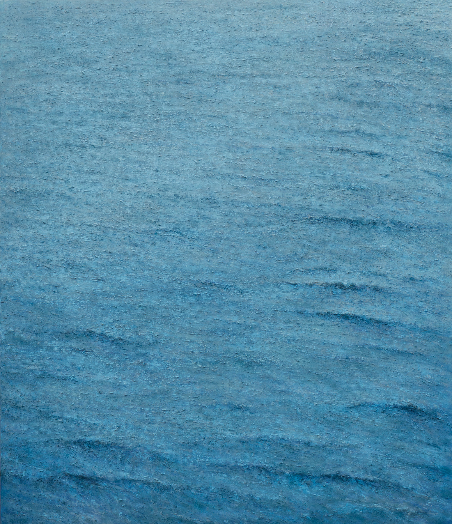 Land and sea i (2024), oil on canvas, 34 x 40 inches