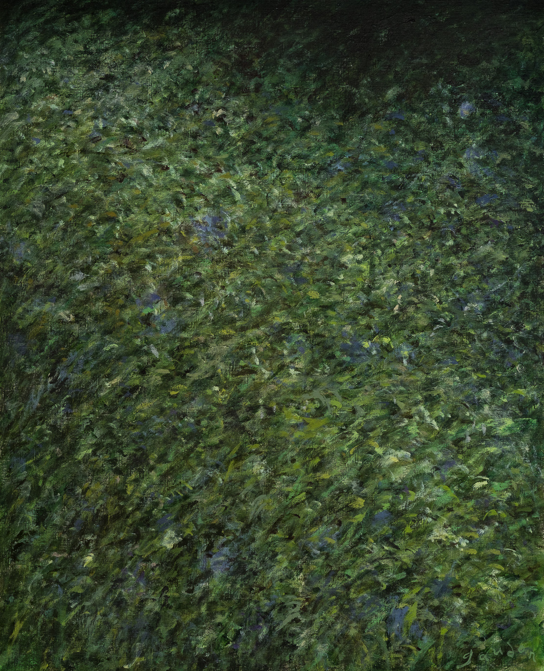 Wildflowers, bramble (2023), acrylic on cellulose, 19 x 24 inches