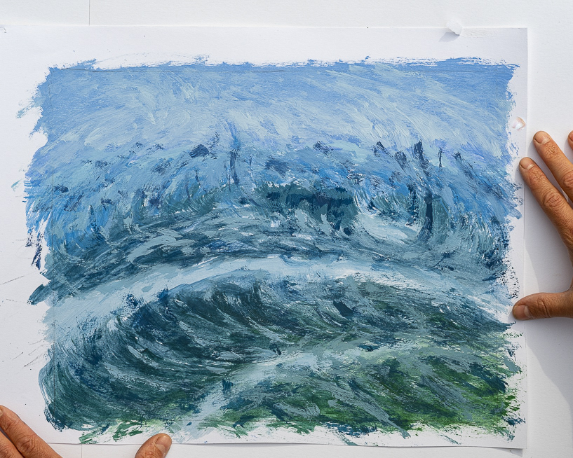 Oil on paper, 20.32x25.4cm (10x8in)