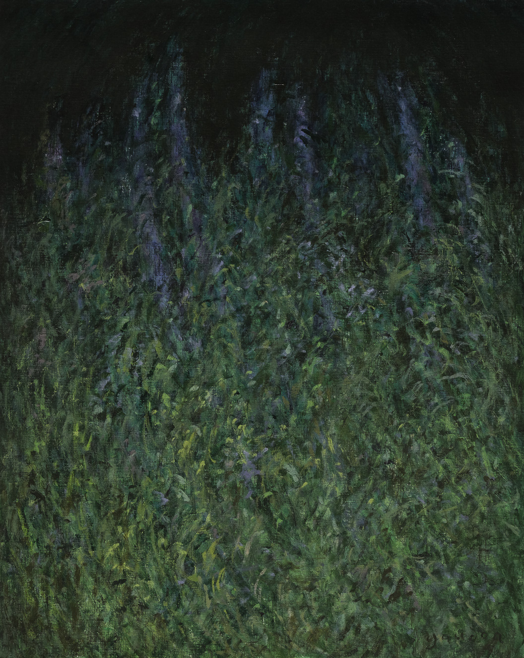 Wildflowers, reach (2023), acrylic on cellulose, 19 x 24 inches