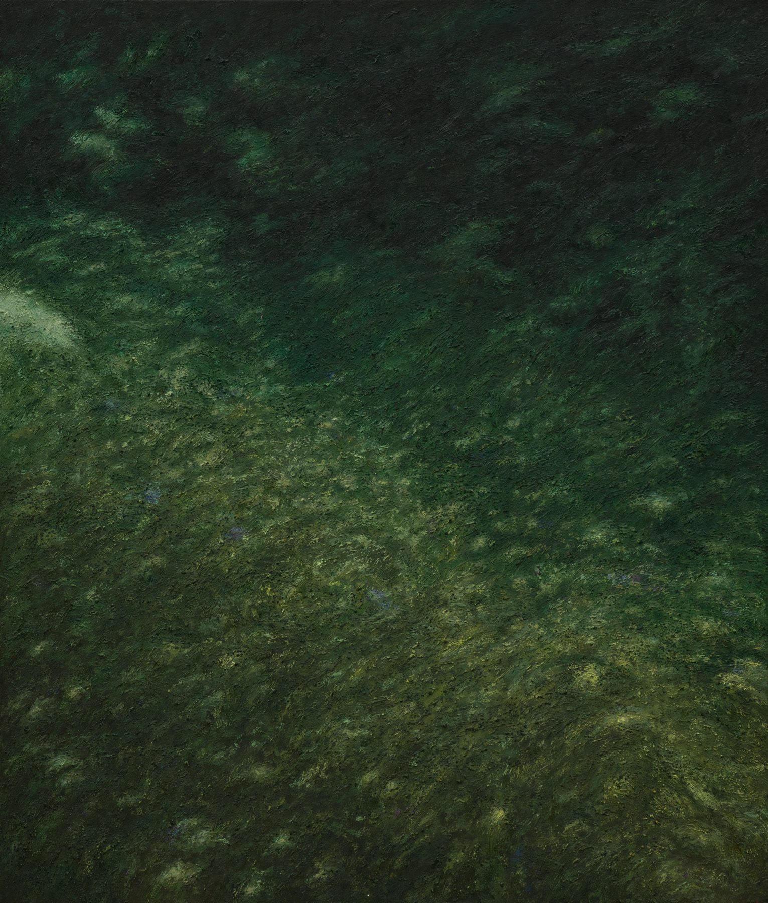 Land and sea ix (2024), oil on canvas, 34 x 40 inches