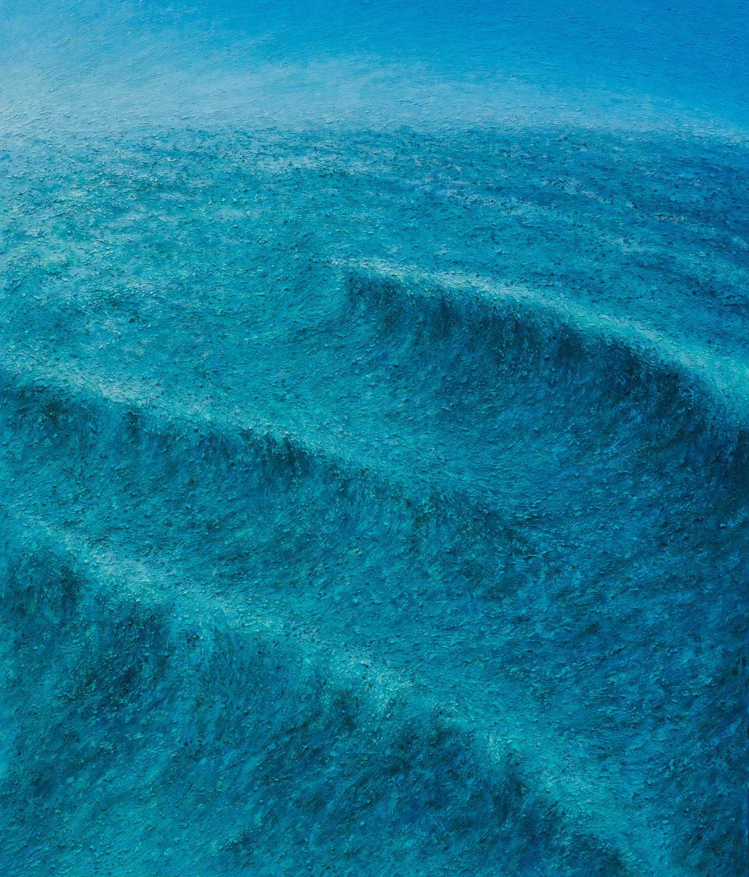 Land and sea iv (2024), oil on canvas, 34 x 40 inches