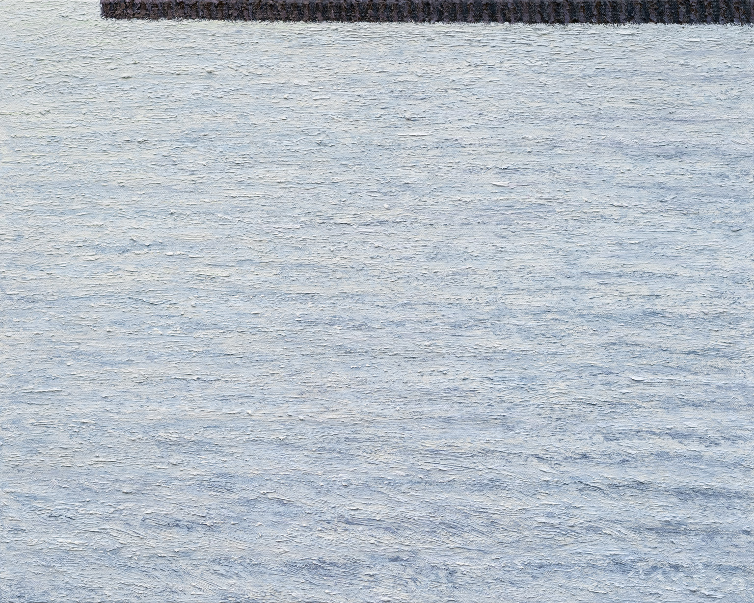 Lake Huron, soft sunset (2022), oil on canvas, 50.8x40.64cm (20x16in)