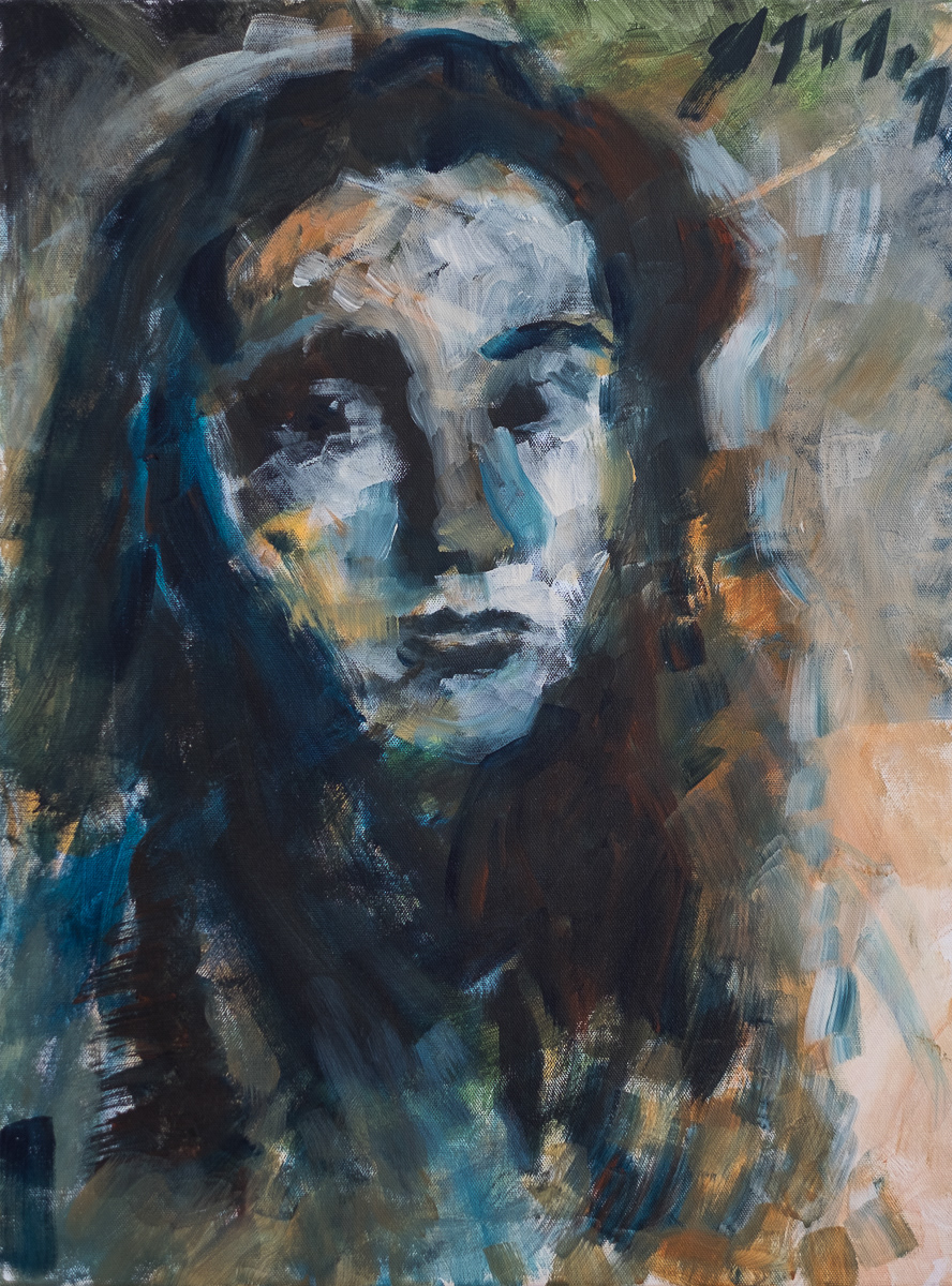 Hymn of youth (2020), acrylic on canvas, 18x24in